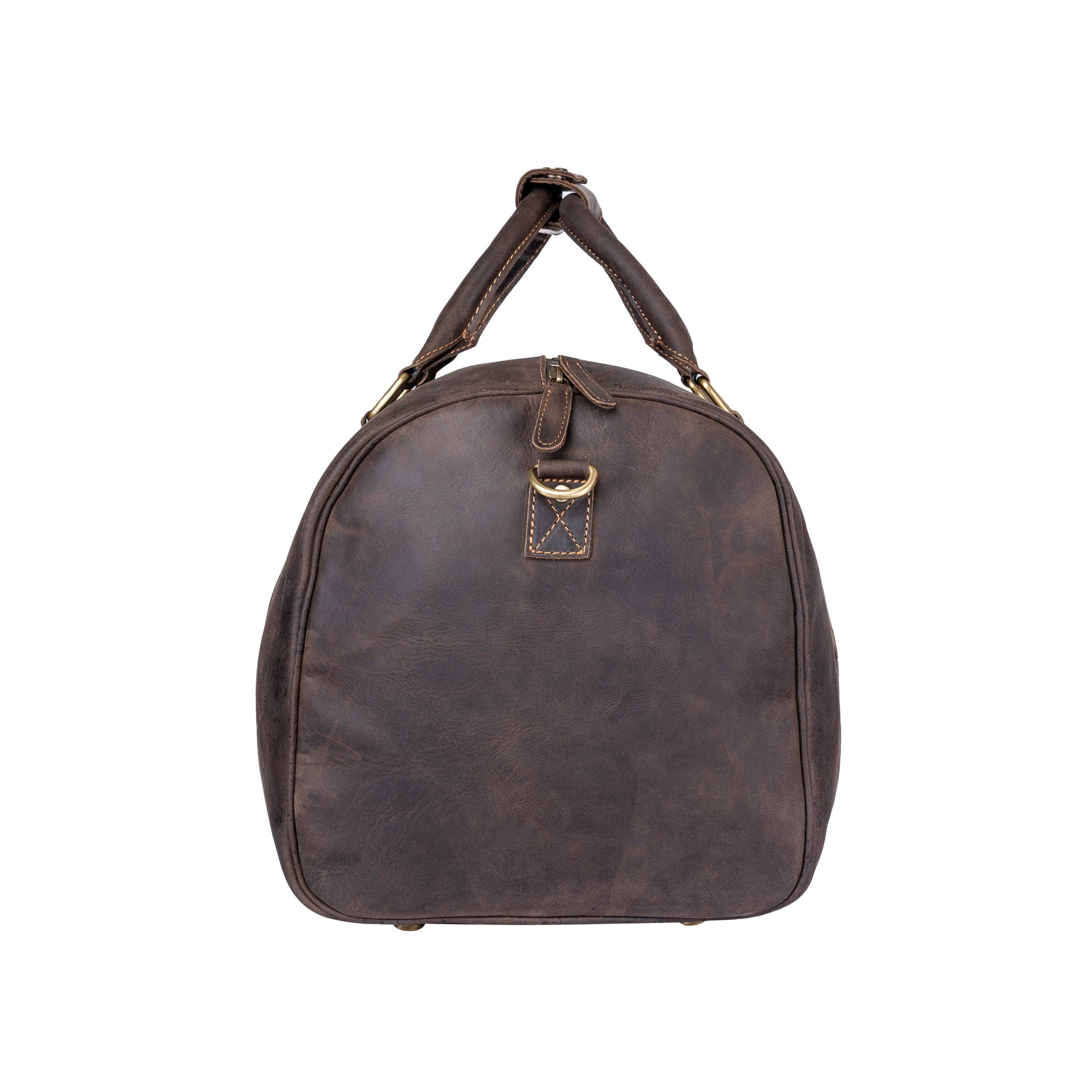 Leather Overnight Bag Milan - Rugged Leather - Brown GW12798BRN