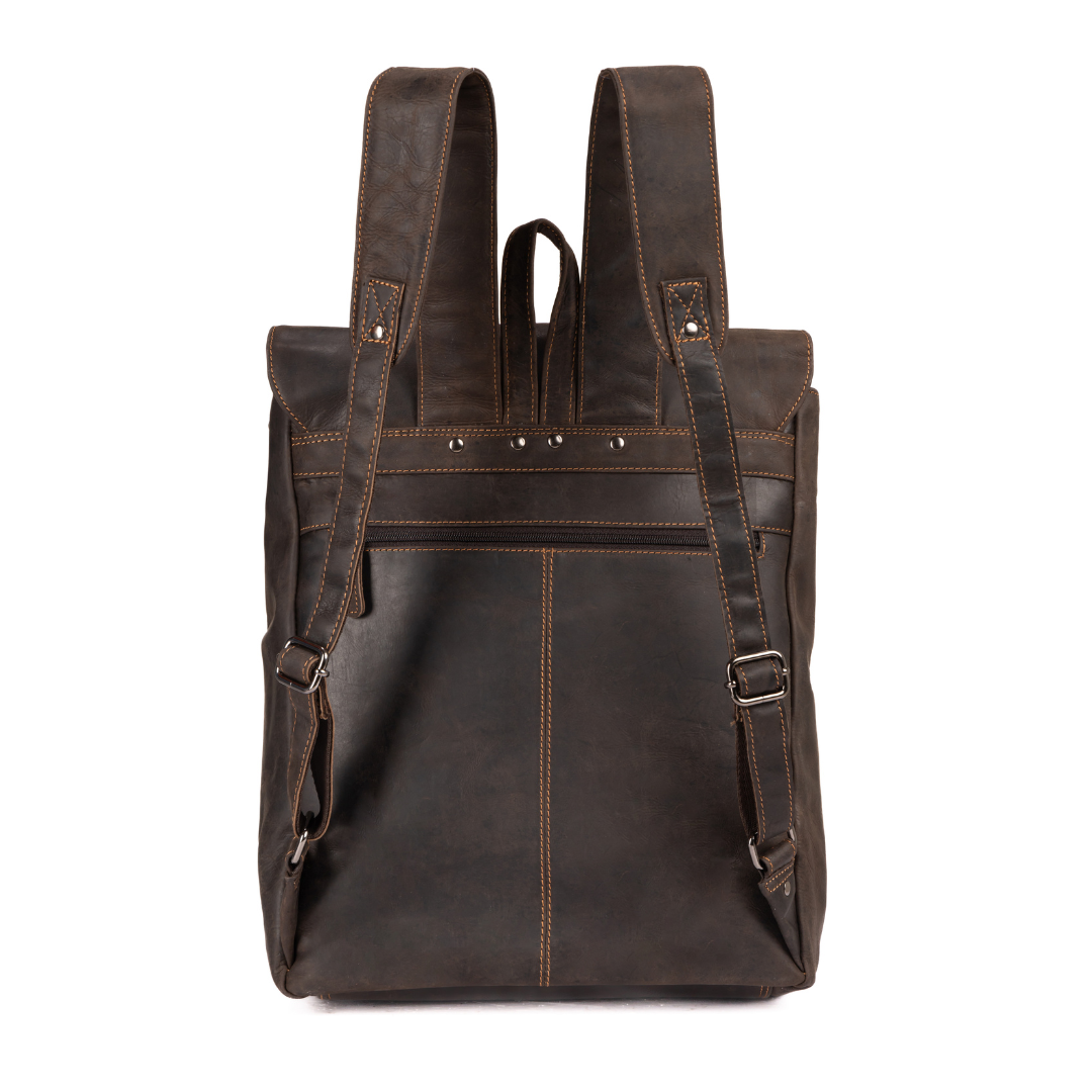 Greenwood Leather AU - Leather Backpack Austin - Brown GW2024BRN