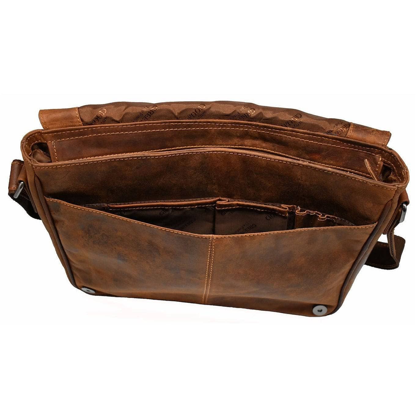 Leather Laptop Bag Berlin - Sandel GW588SAN