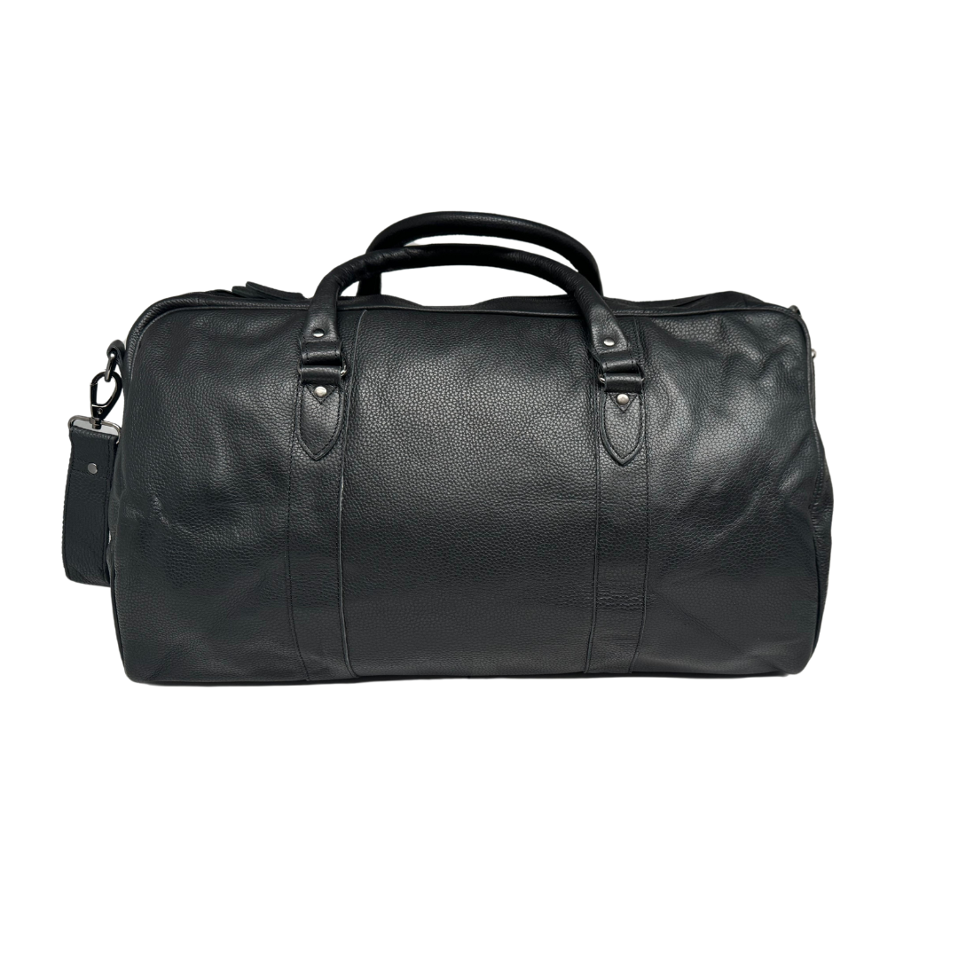 Greenwood Leather AU - Leather Duffel Bag Wilson - Bllack GW12795BLK