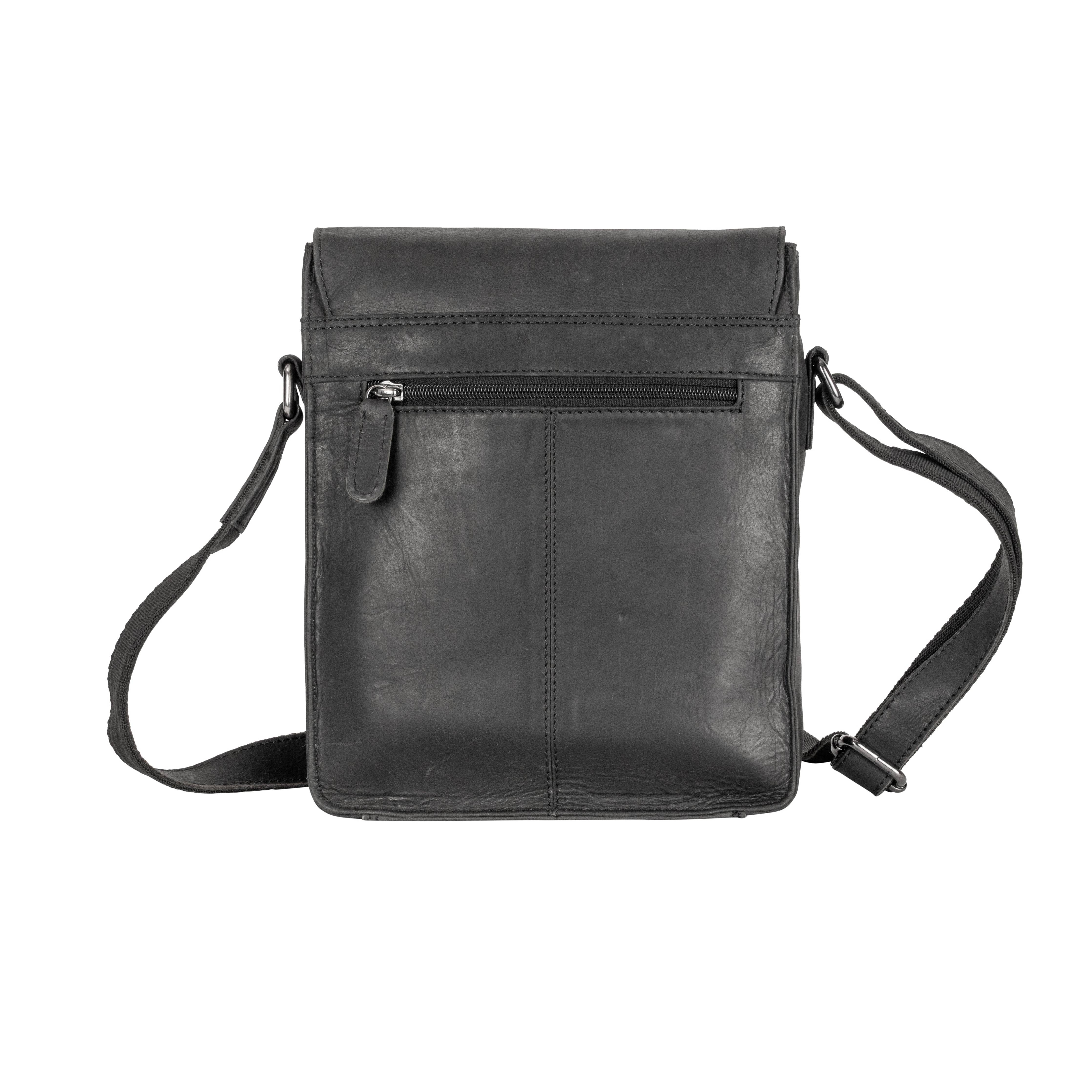 Greenwood Leather AU - Leather Shoulder Bag Black - Hobart GW834BLK