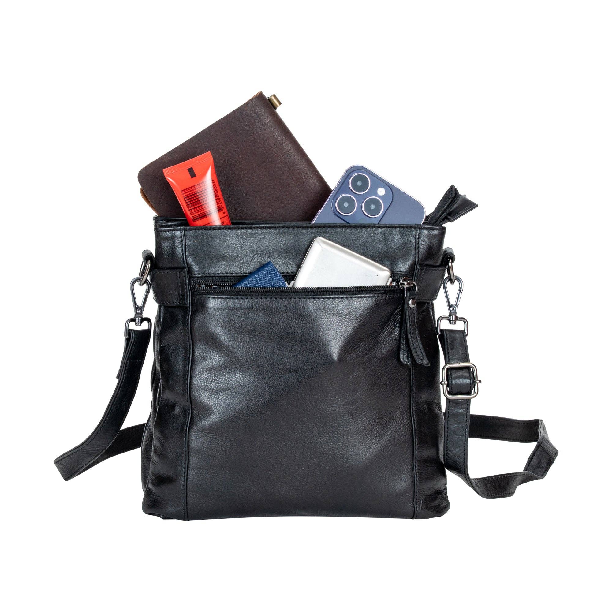 Greenwood Leather AU - Leather Shoulder Bag 'Isalie' Black