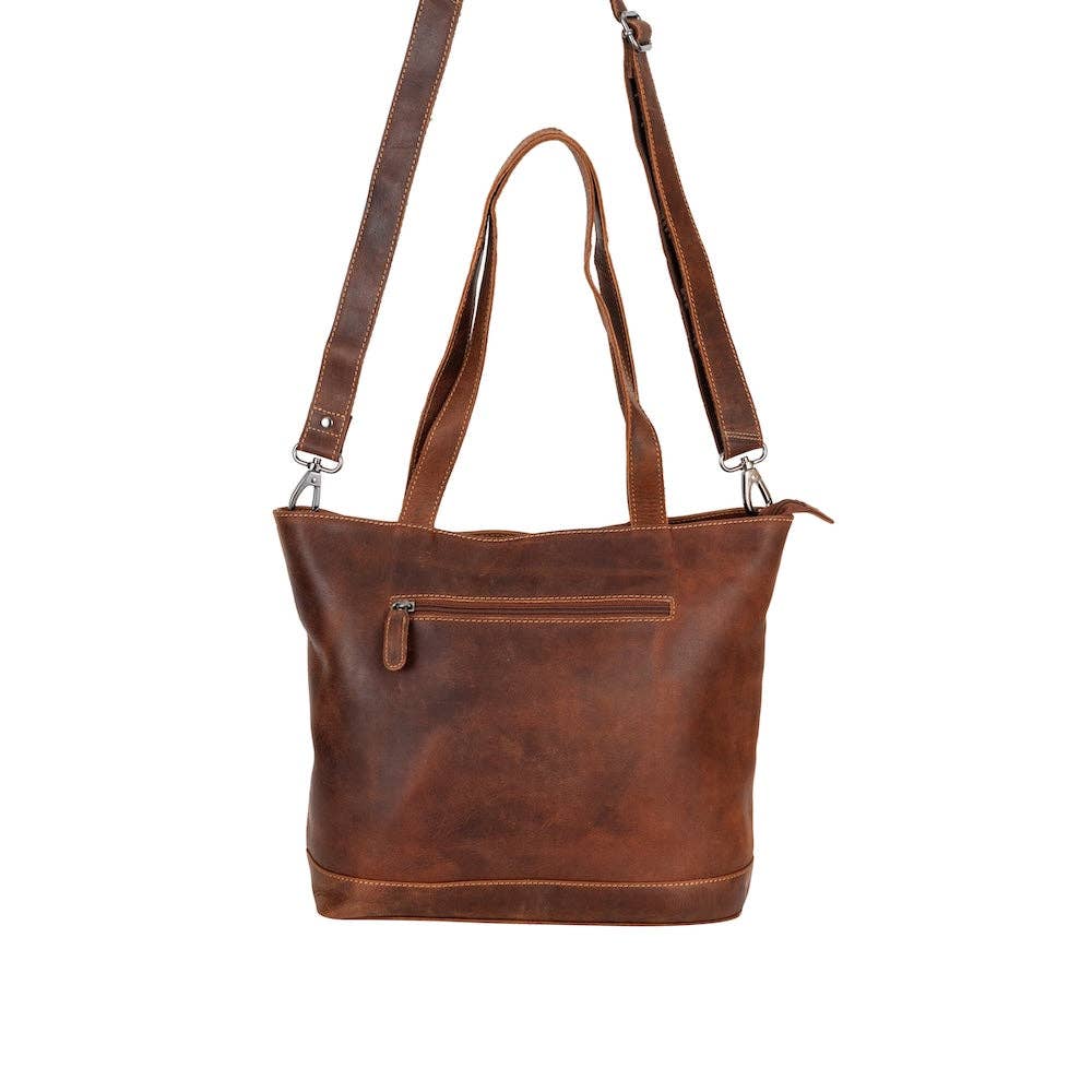 Greenwood Leather AU - Wildera Leather โRowanโ Tote Bag โ Premium Full-Grain Leather Shoulder & Crossbody
