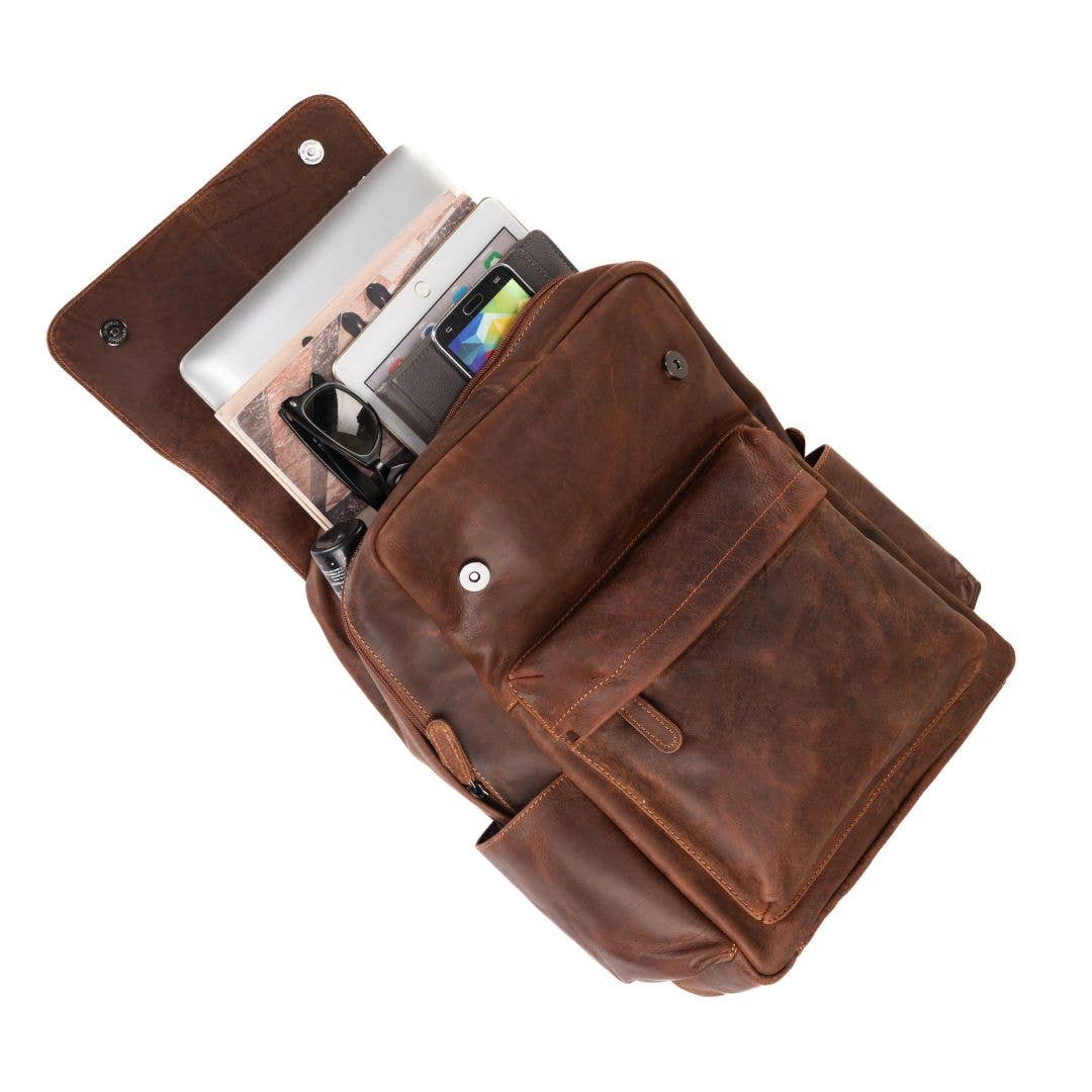 Leather Vintage Backpack Scott - Unisex Sandal GW6809SAN