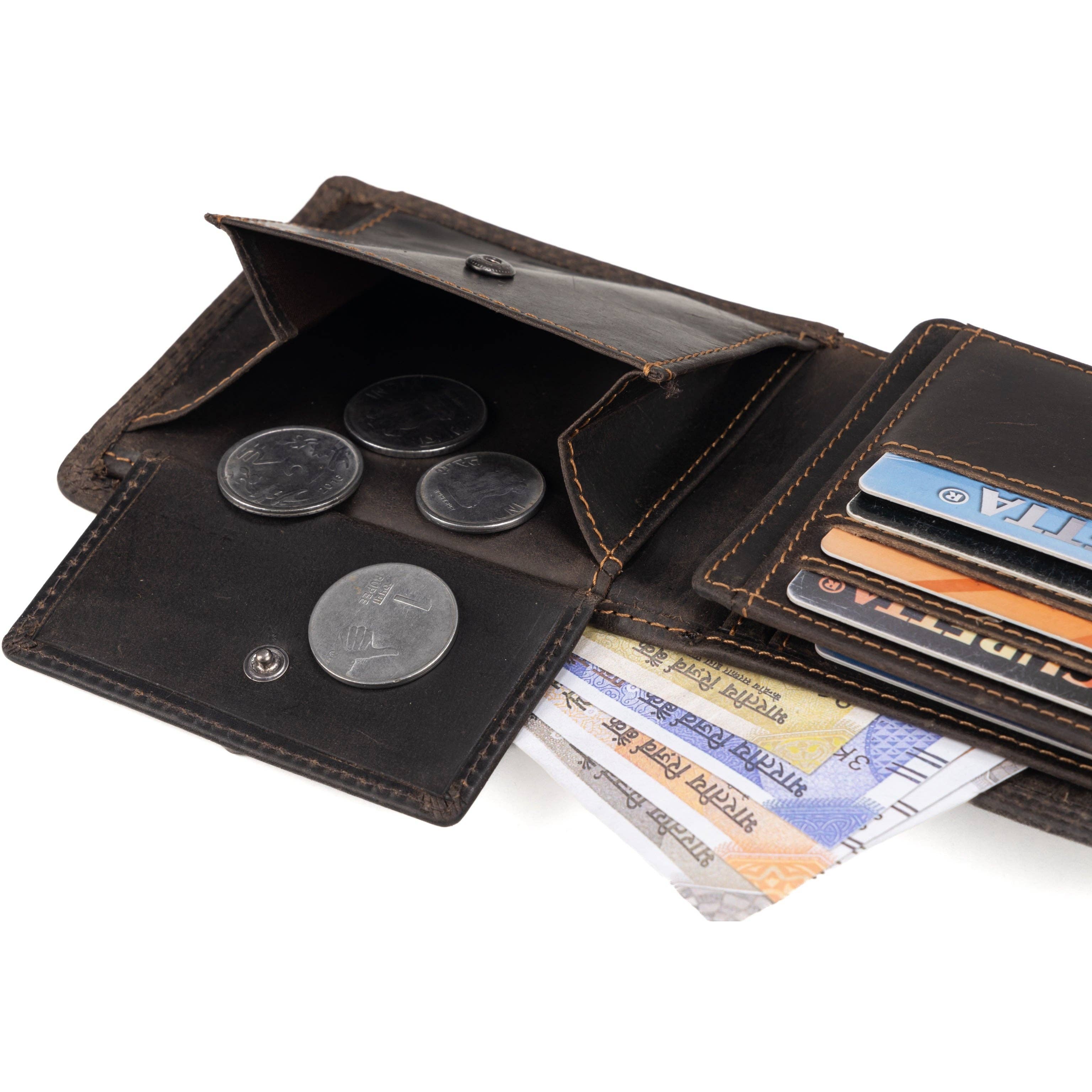 Leather Wallet Brown GW2427BRN