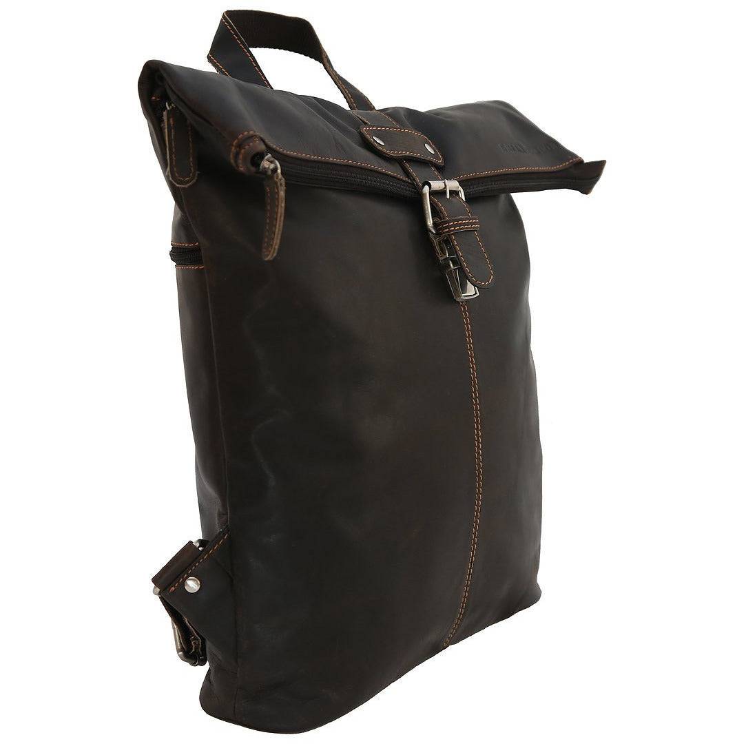 Greenwood Leather AU - Birchwood Roll-Top Leather Backpack – Vintage Full Grain Leather Laptop Backpack | Medium & Large - Large