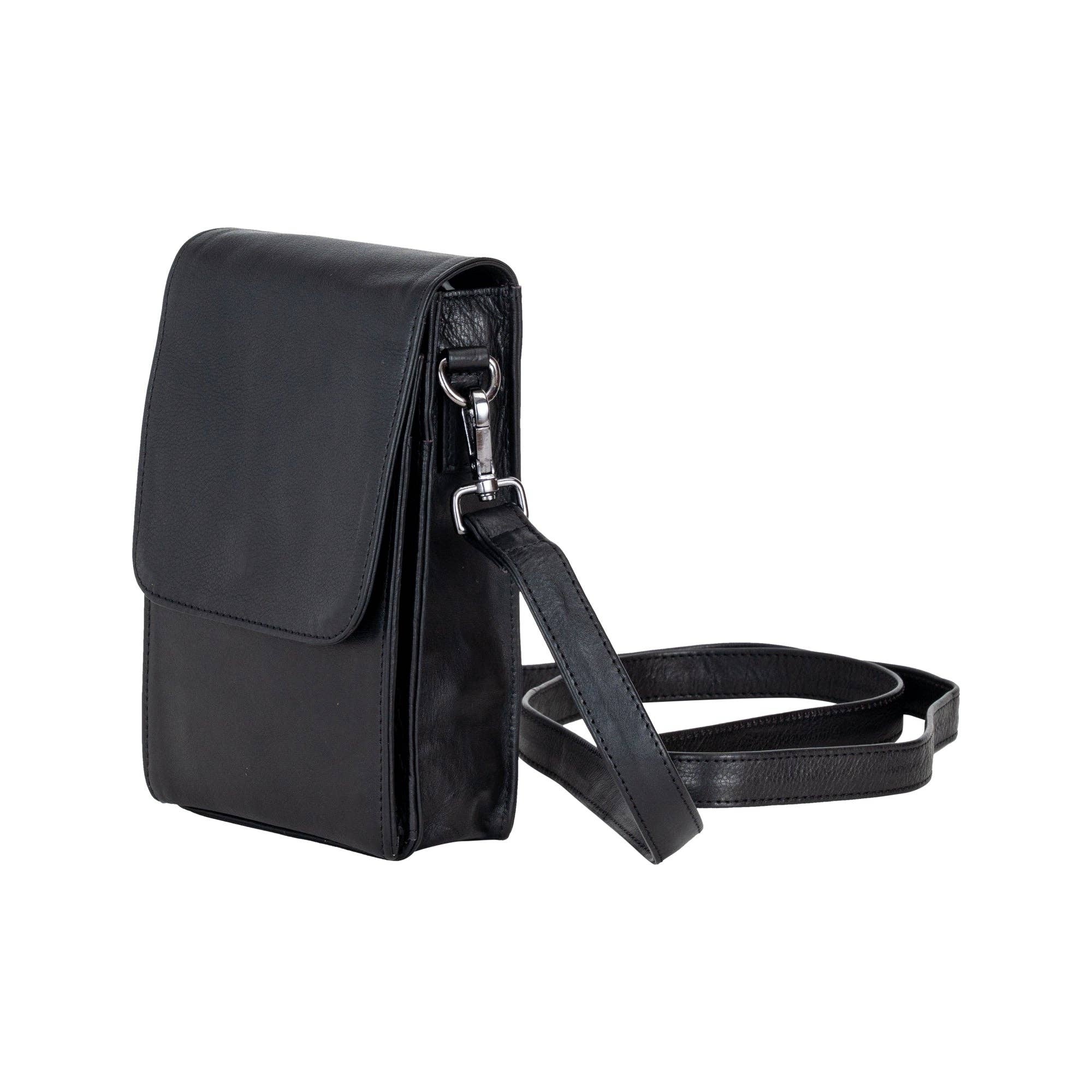 Greenwood Leather AU - Leather Shoulder Bag Ivy Black GW6840BLK
