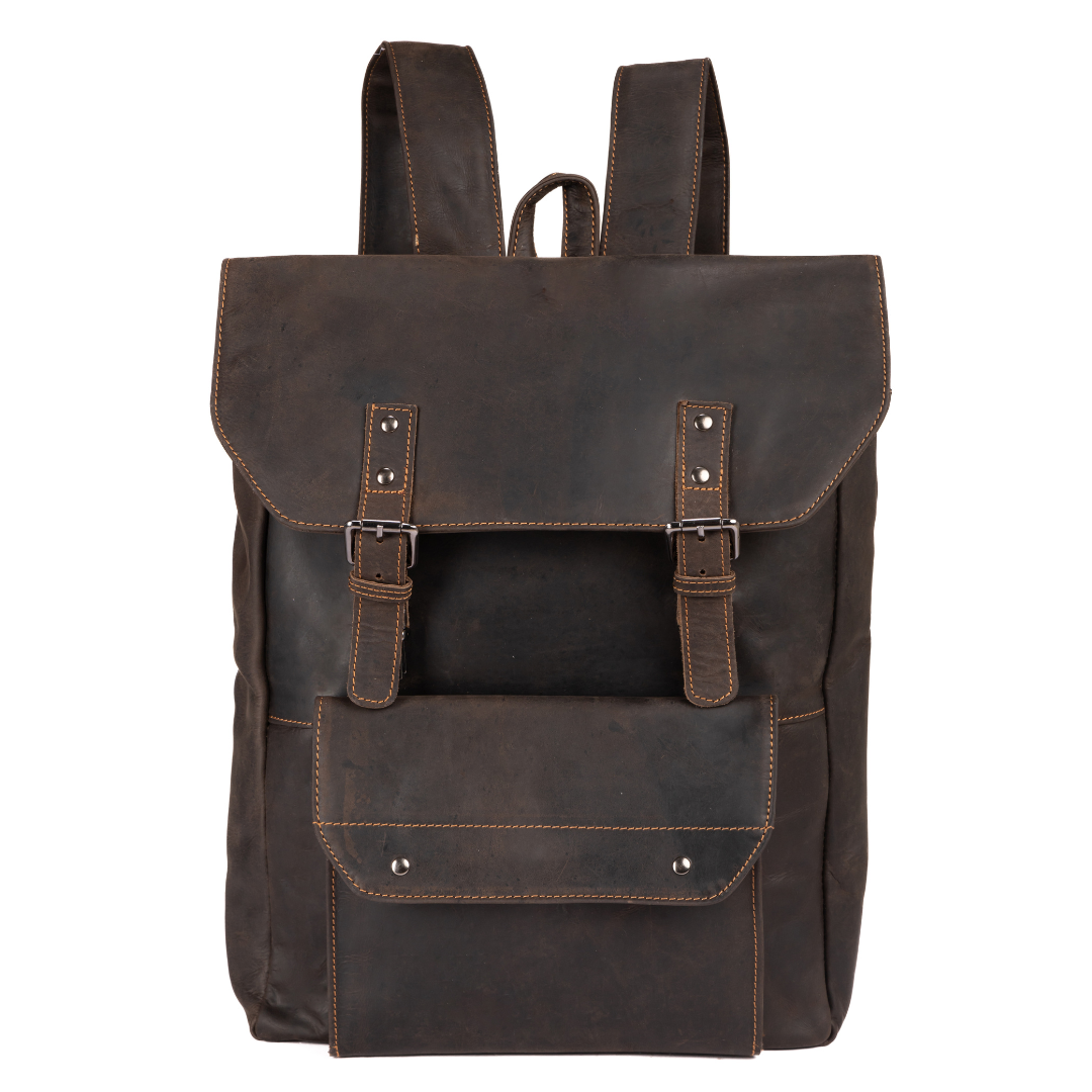 Greenwood Leather AU - Leather Backpack Austin - Brown GW2024BRN