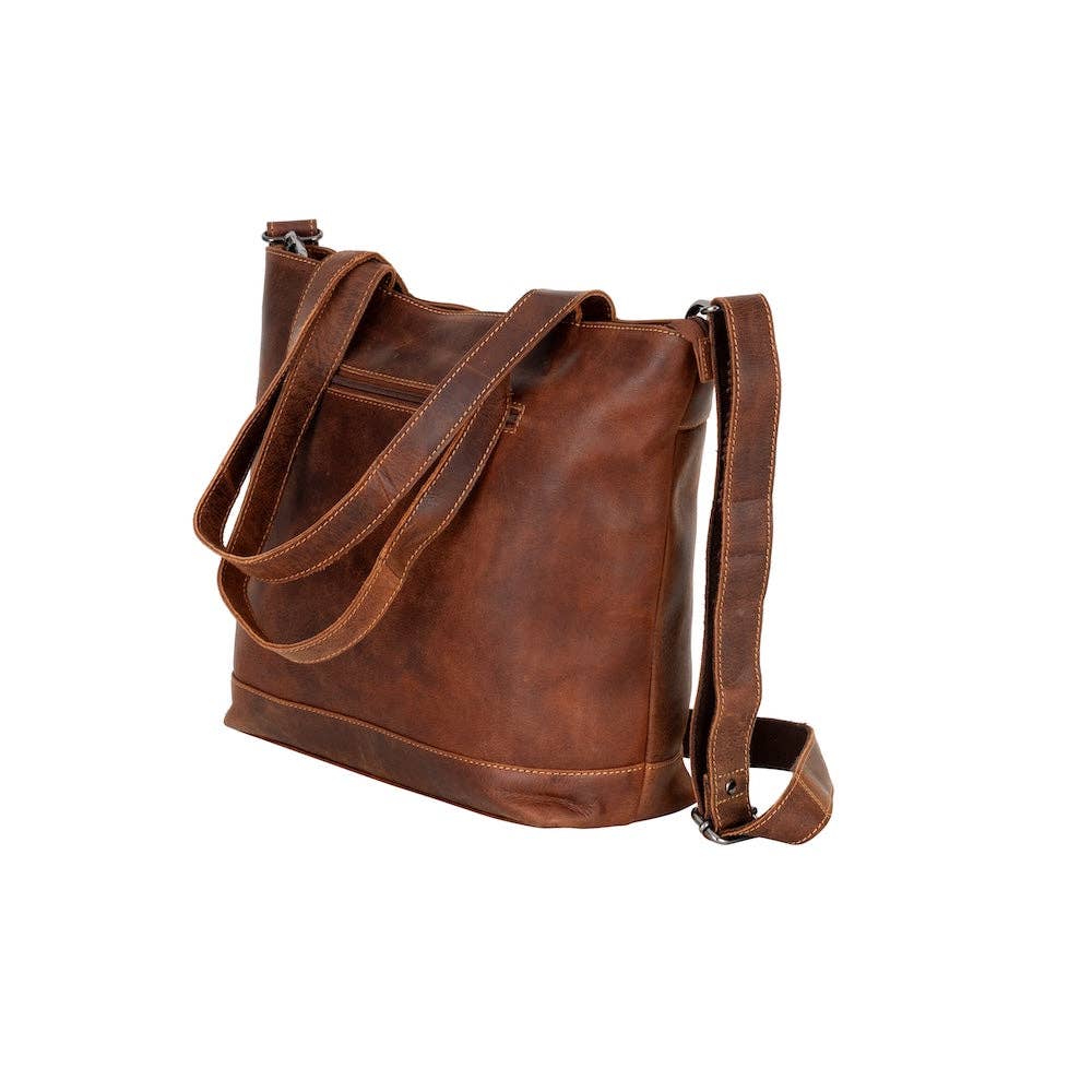 Greenwood Leather AU - Wildera Leather โRowanโ Tote Bag โ Premium Full-Grain Leather Shoulder & Crossbody
