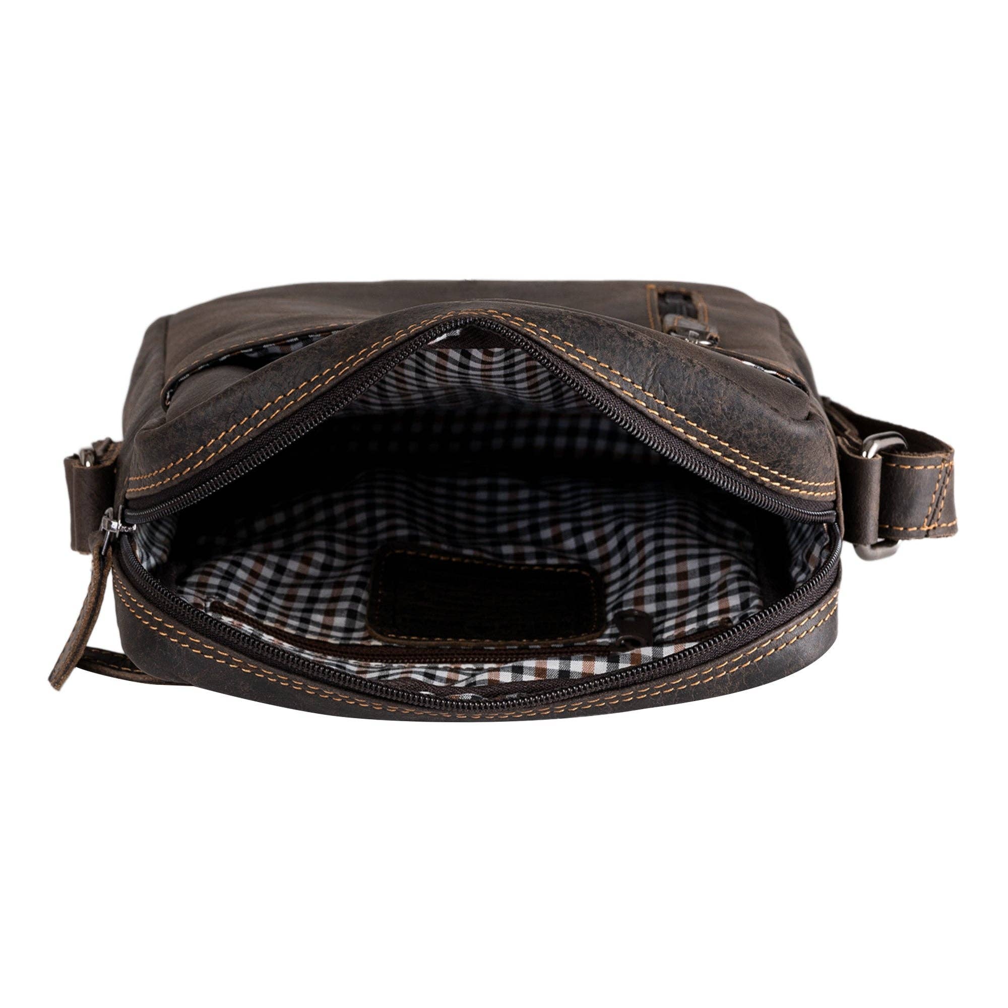Greenwood Leather AU - Leather Shoulder bag Dallas - Unisex Brown GW191049BRN