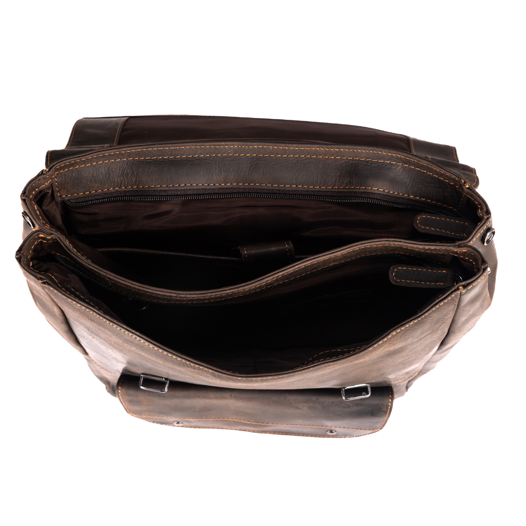 Greenwood Leather AU - Leather Backpack Austin - Brown GW2024BRN