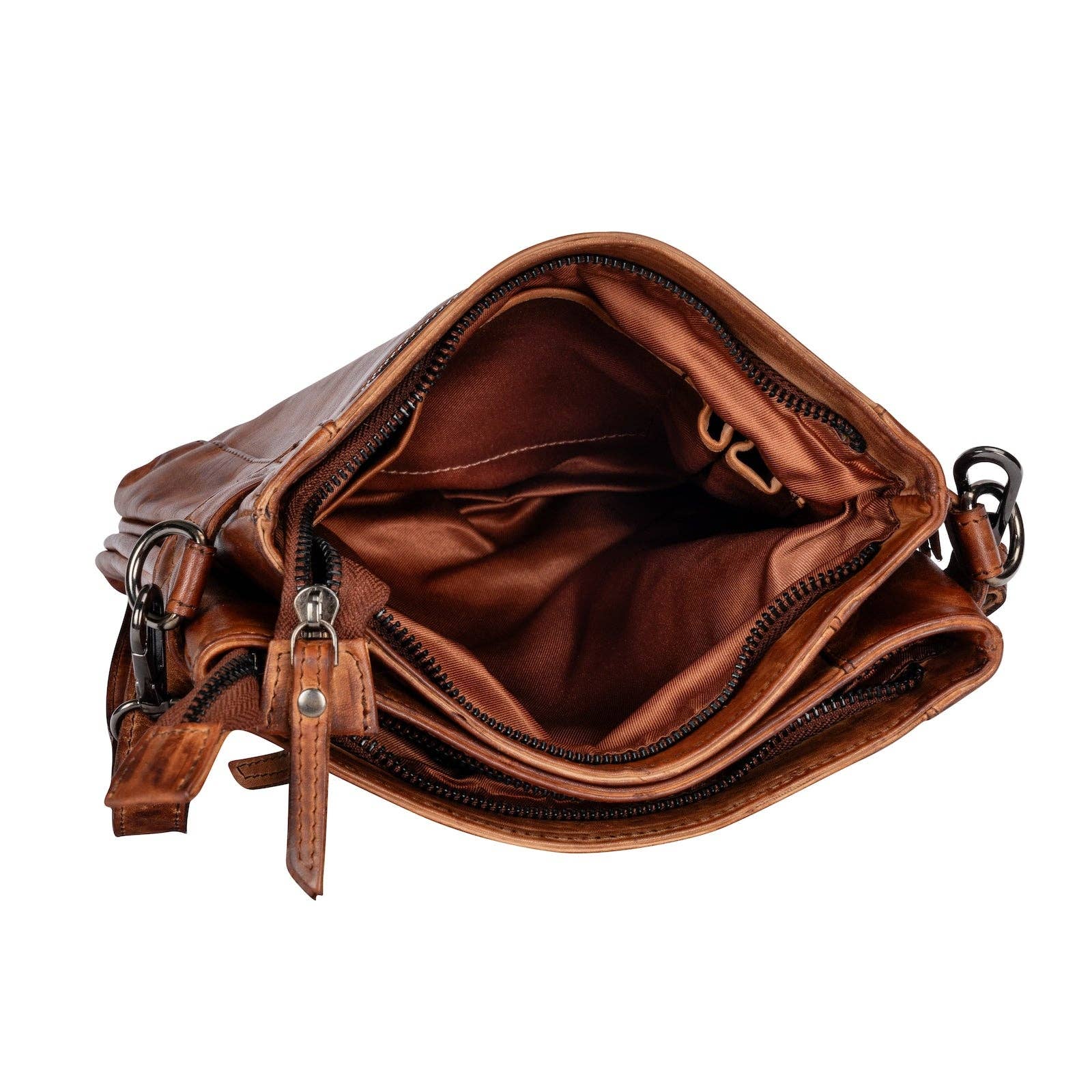 Greenwood Leather AU - Leather Shoulder Bag 'Isalie' - Cognac GW6843COG