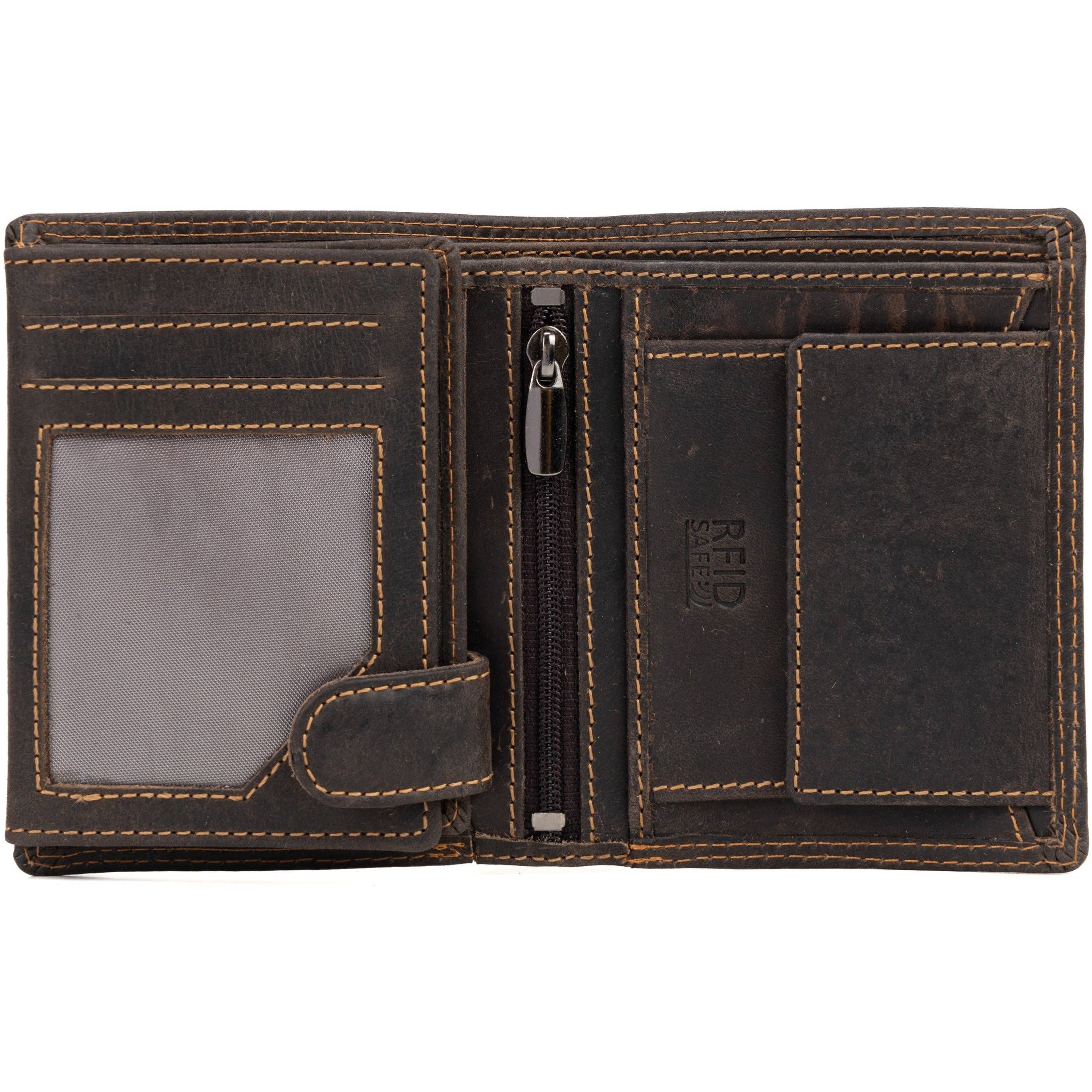 RFID Leather Wallet Melton - Camel GW2155BRN