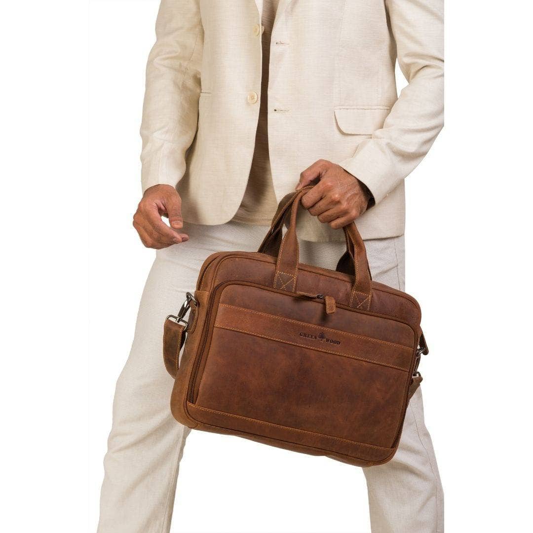 Greenwood Leather AU - The Apollo Briefcase Sandel GW2021SAN