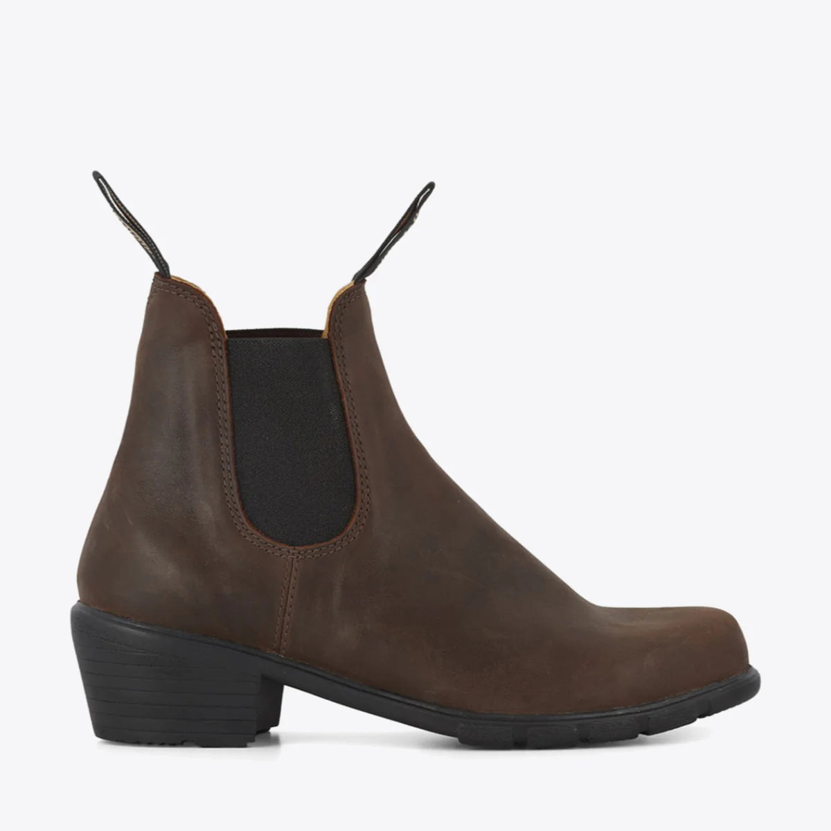 Blundstone Female 1673 Heeled Antique Brown Boots