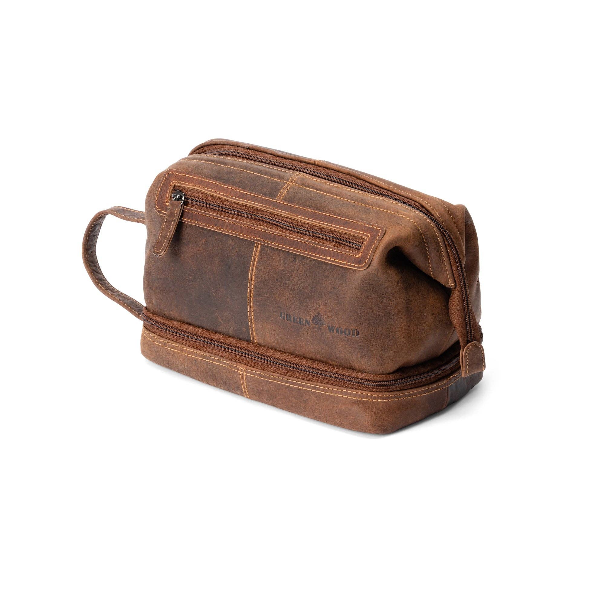 Leather Toiletry Bag Napier - Sandel TB798SAN