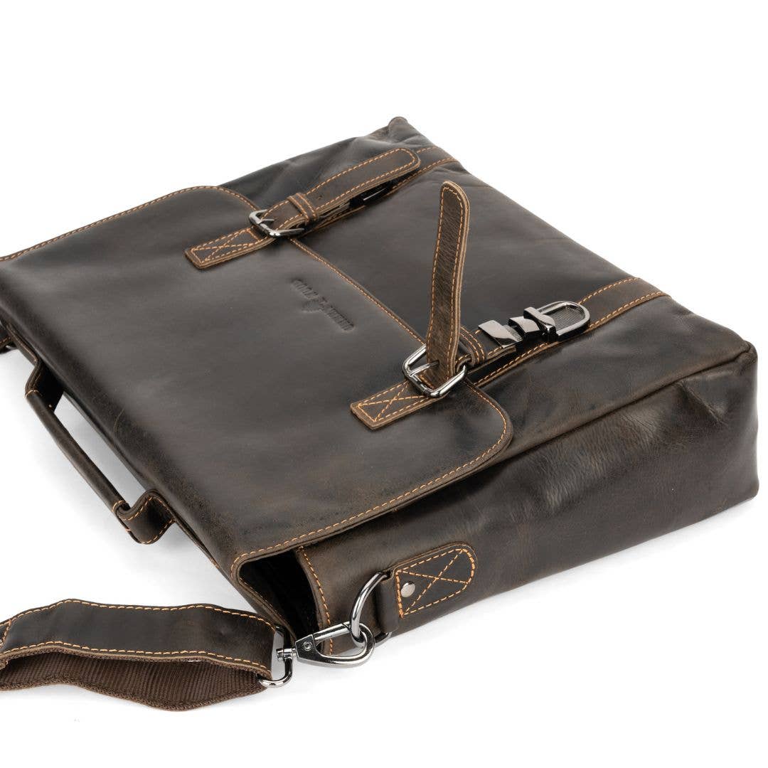 Leather Laptop Bag Portland - Brown GW196653BRN