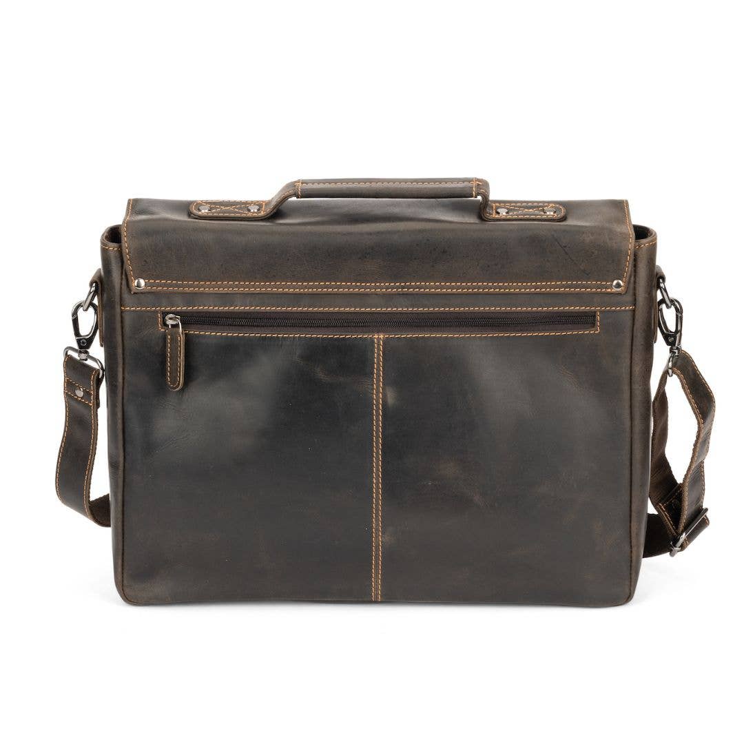 Leather Laptop Bag Portland - Brown GW196653BRN