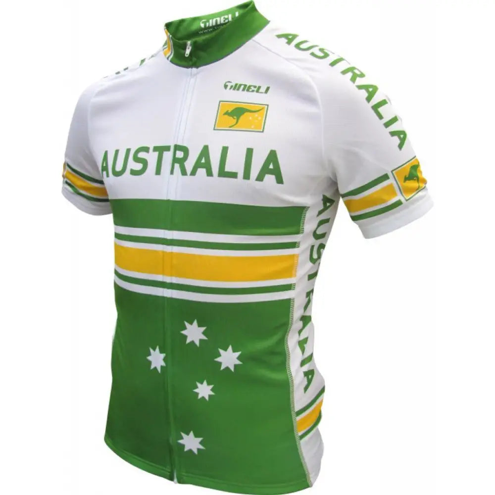 Aussie Cycling Jersey Australian Souvenir Replica, Full Zip & Pockets