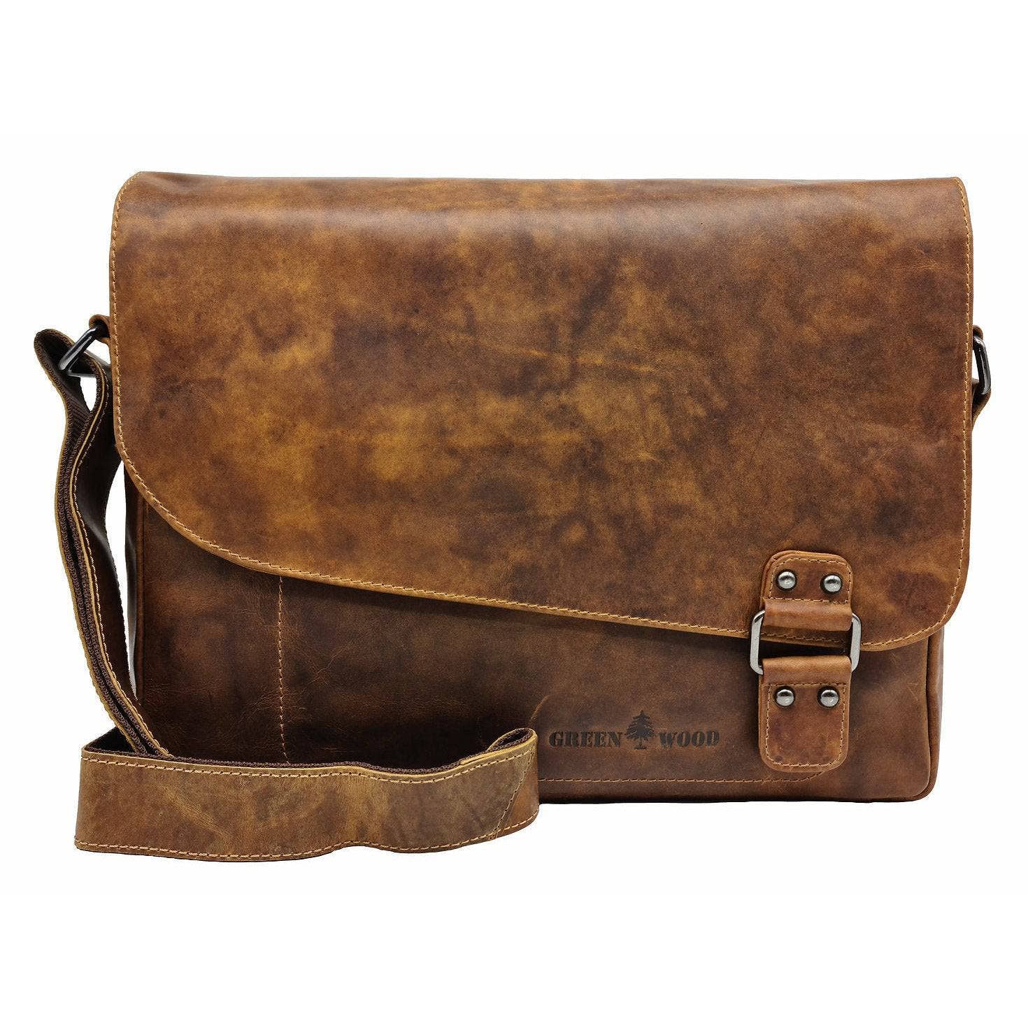 Greenwood Leather AU - Leather Shoulder Bag - Martin Camel GW837CAM