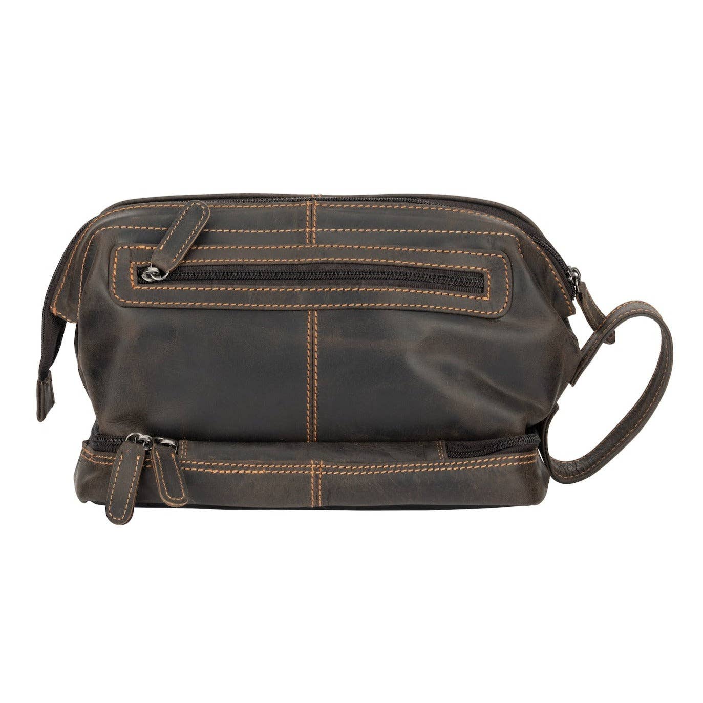 Leather Toiletry Bag Napier - Brown TB798BRN