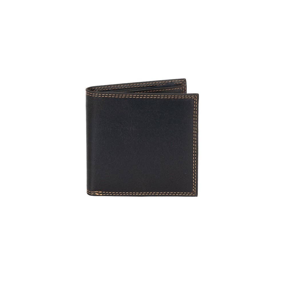 Greenwood Leather AU - Greenwood Leather “Auckland” Men’s Bifold RFID Wallet – Genuine Leather Slim Wallet with Gift Box