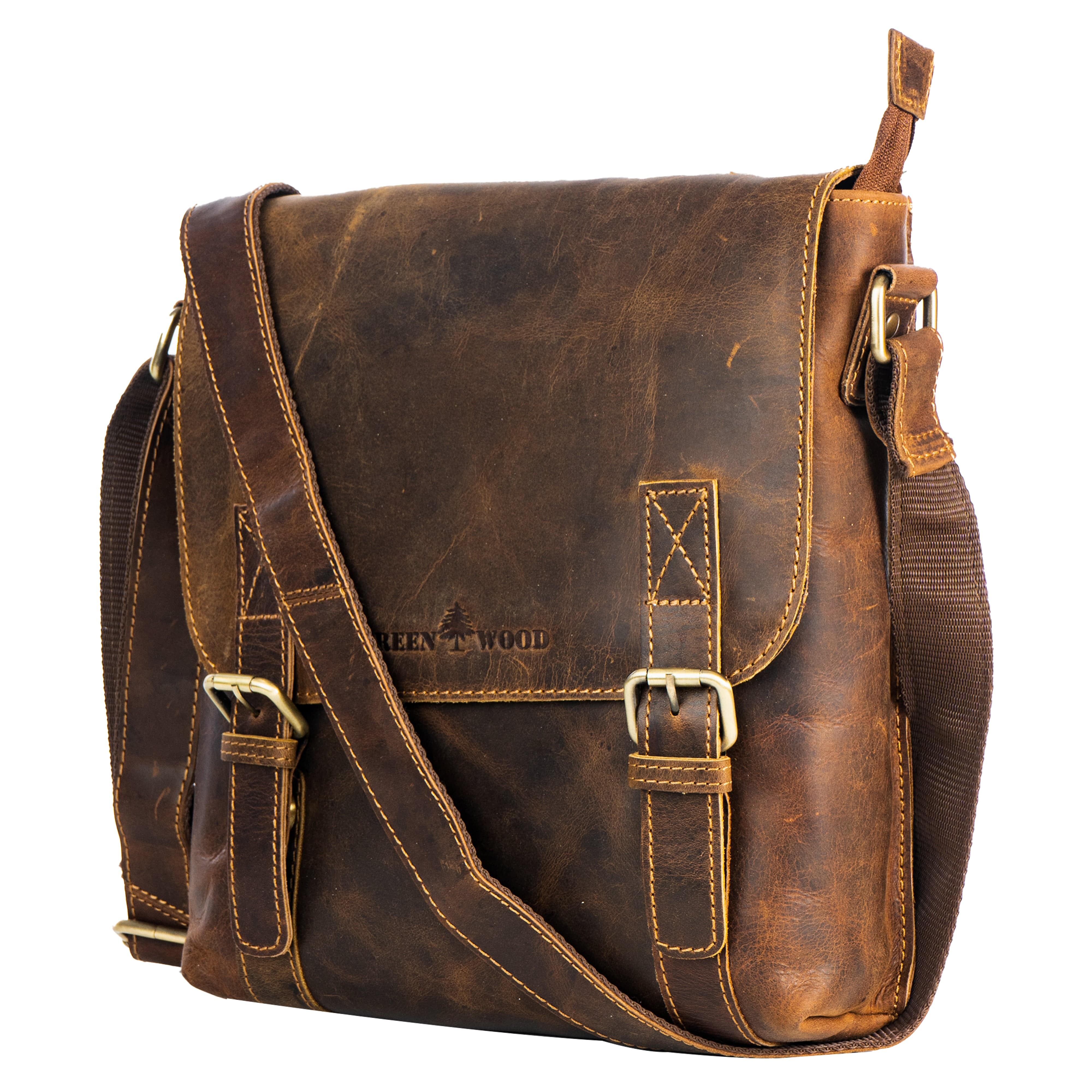 Leather Shoulder Bag Rowville - Sandel GW196650SAN