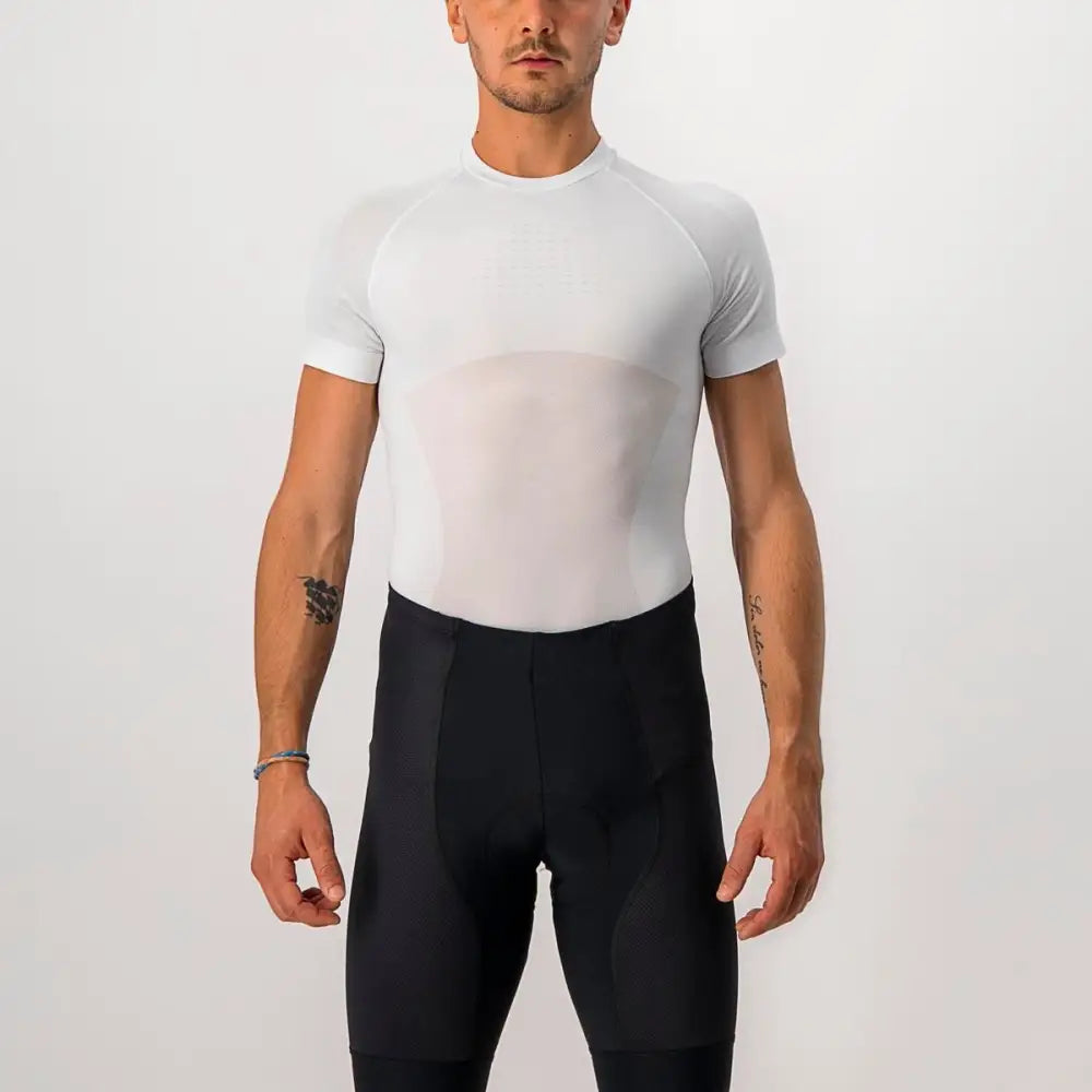 Castelli Core Seamless SS Baselayer Men’s - Castelli Baselayer Core Seamless SS White - 2XL
