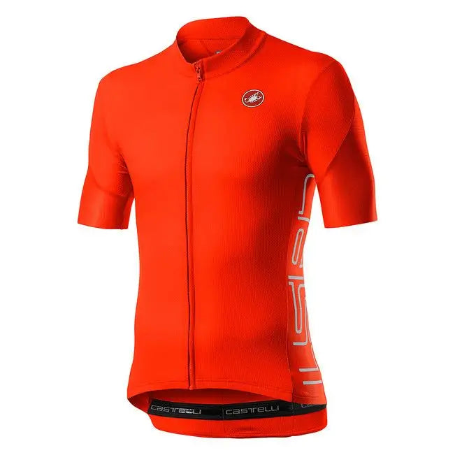 Castelli Entrata V Jersey Men’s - Castelli Jersey Entrata V Fiery Red - L