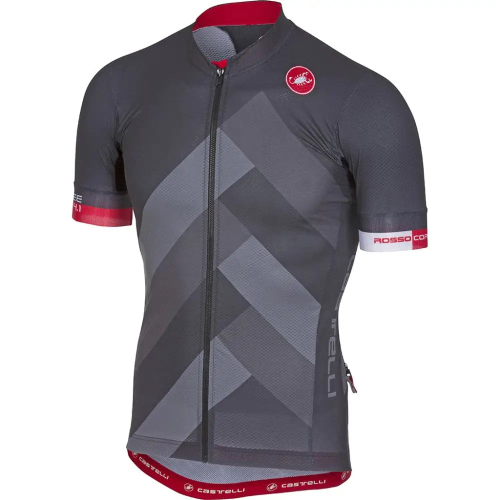 Castelli Free Aero Race 4.1 Jersey Men’s - Castelli Jersey Free Aero Race 4.1 Black/Dark Grey - L