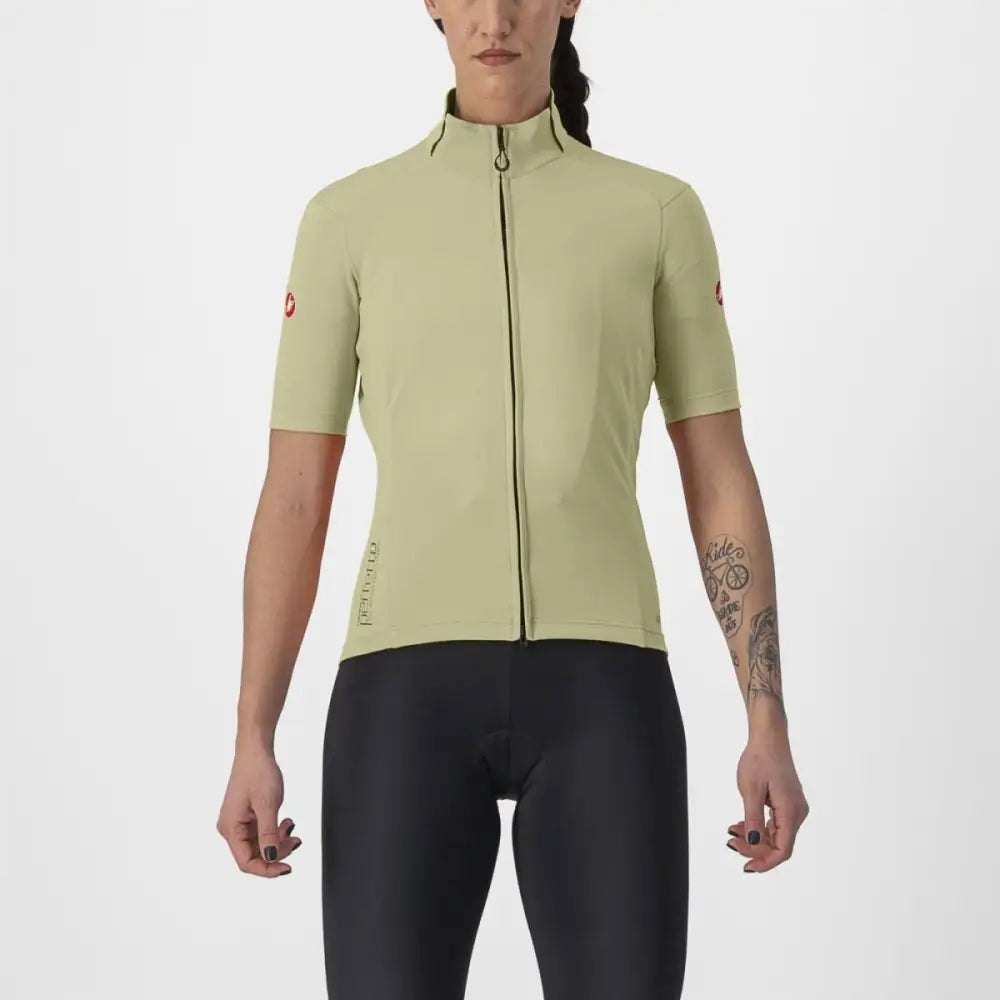 Castelli Perfetto RoS 2 Wind Jersey Women’s - Castelli Jersey Perfetto RoS 2 Women’s Wind Jersey Green Tea - L