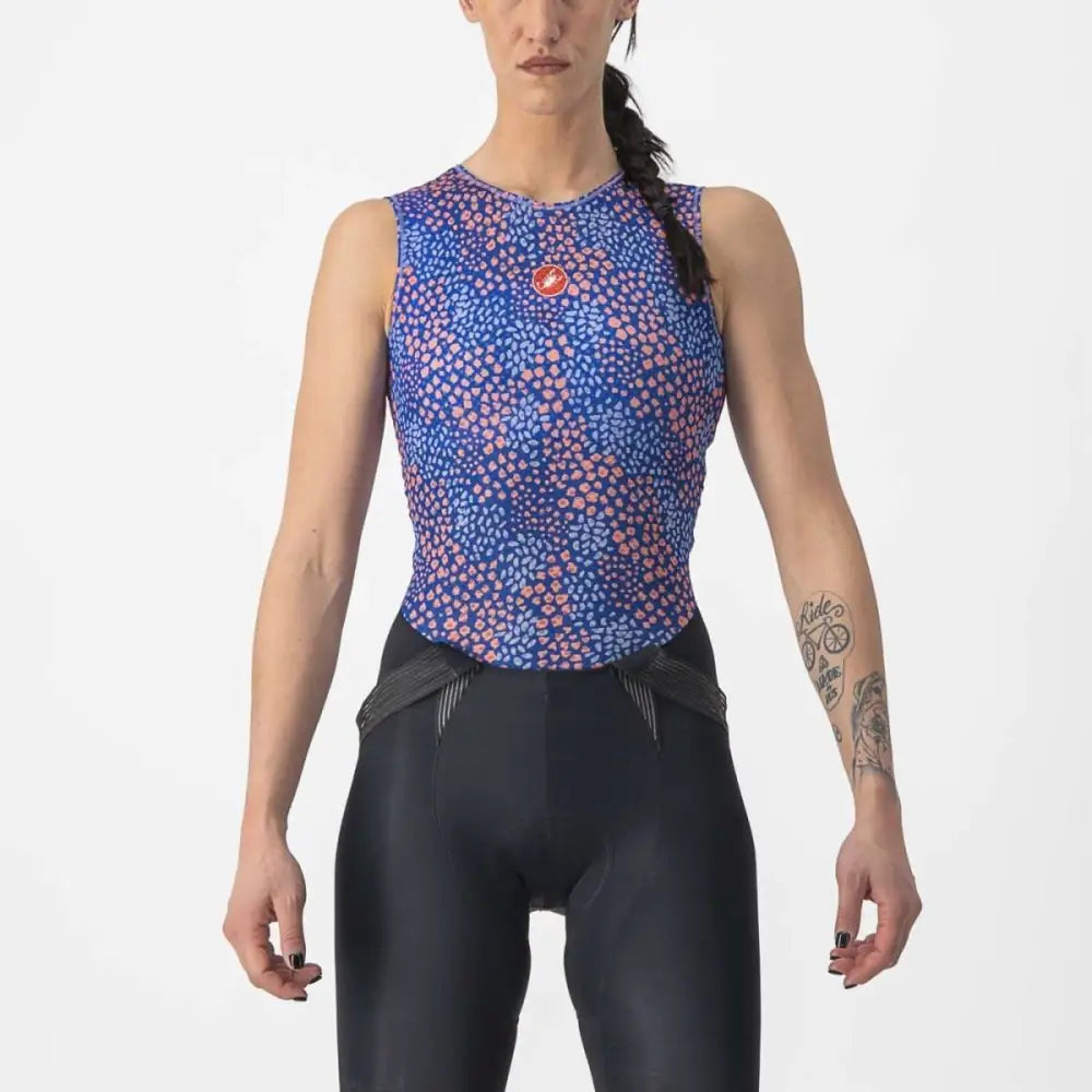 Castelli Pro Mesh 4 Sleeveless Baselayer Women’s - Castelli Baselayer Pro Mesh 4 Sleeveless Women’s Violet Mist - L