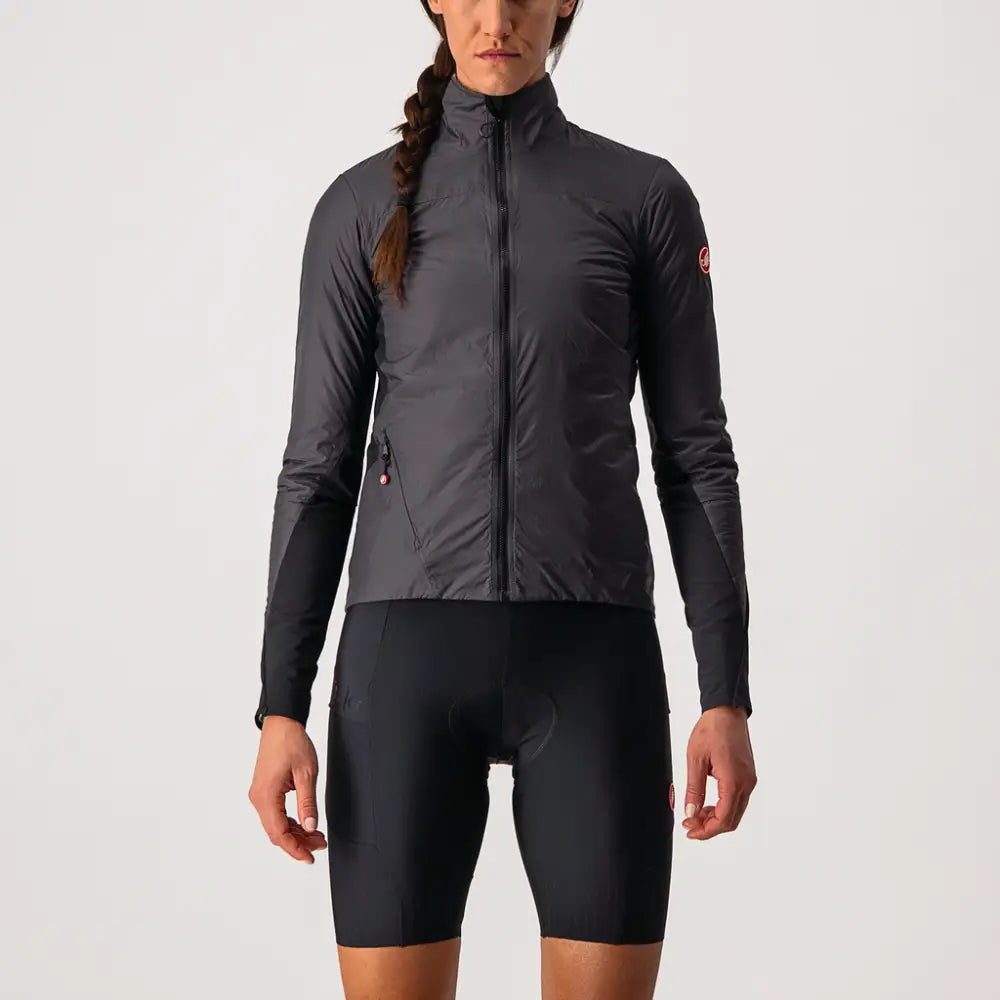 Castelli Unlimited Puffy Jacket Women’s - Castelli Jacket Unlimited Puffy Womens Dark Gray/Black - Light Gray - L