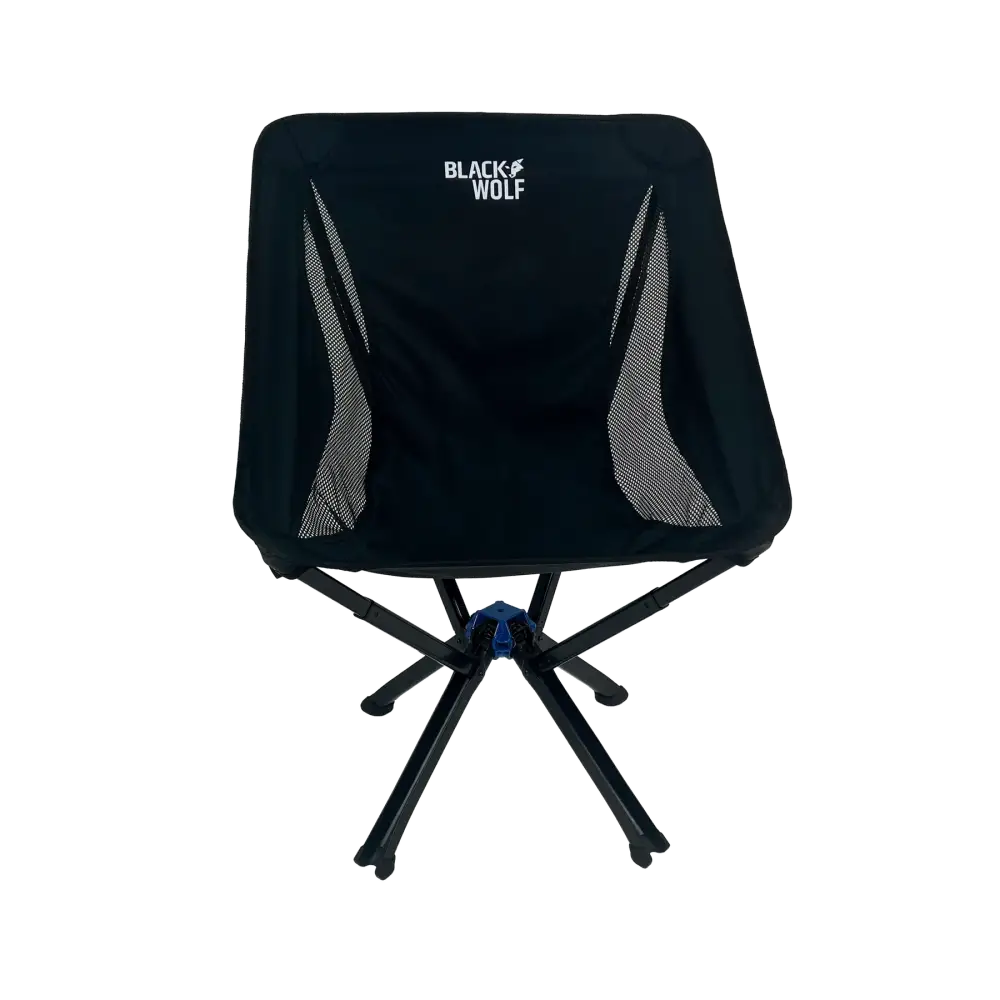 Chair Quick Fold Lightweight Jet Black BlackWolf