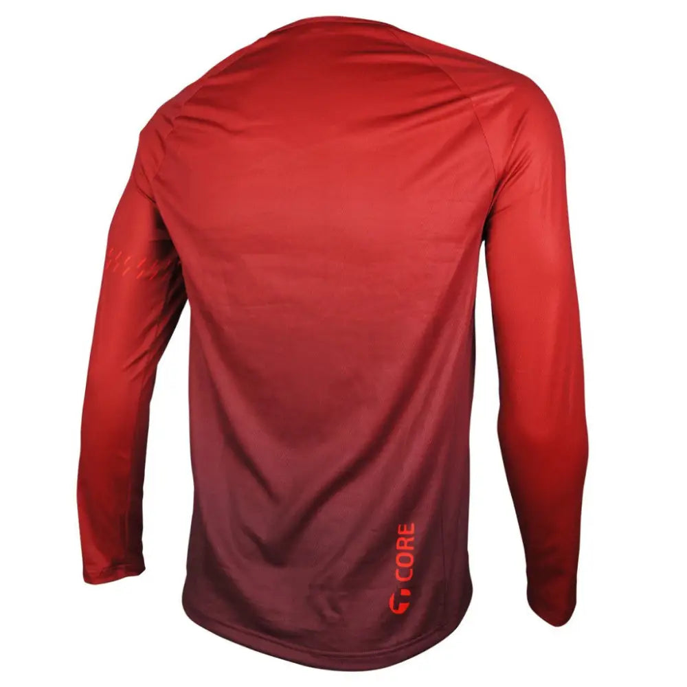 Core Long Sleeve Running Shirt Red - Apparel & Accessories > Clothing > Activewear > Bicycle Activewear > Bicycle