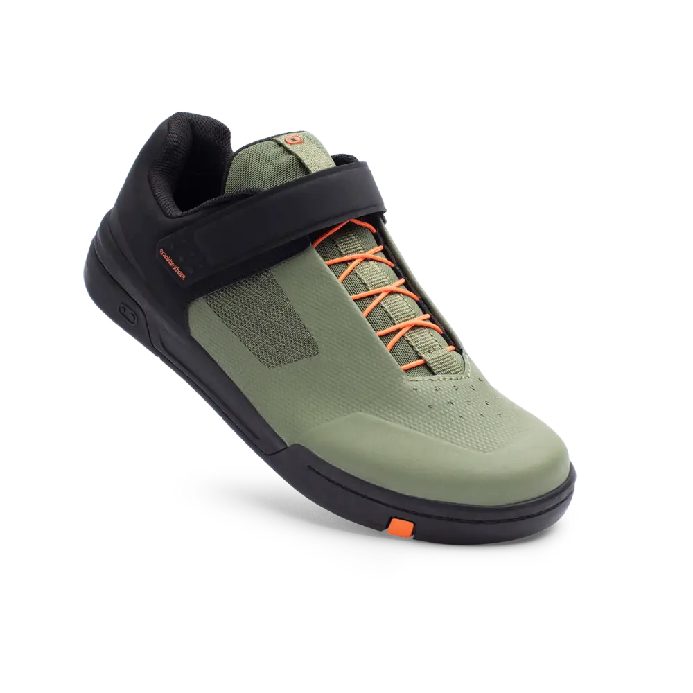 Crankbrothers Stamp Speedlace Green/Orange - Shoes Green / Orange Black outsole 10.0