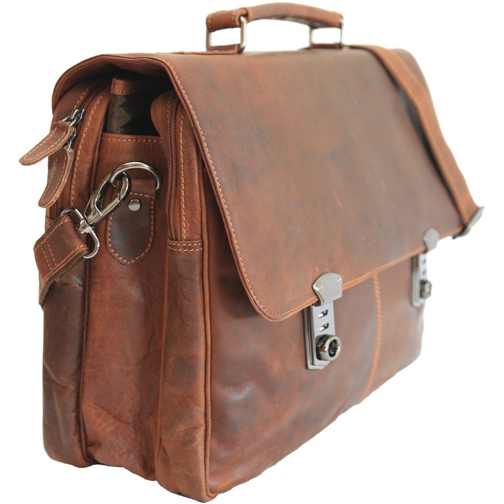 Greenwood Leather AU - Karl Business Briefcase - Sandal GW814SANDAL