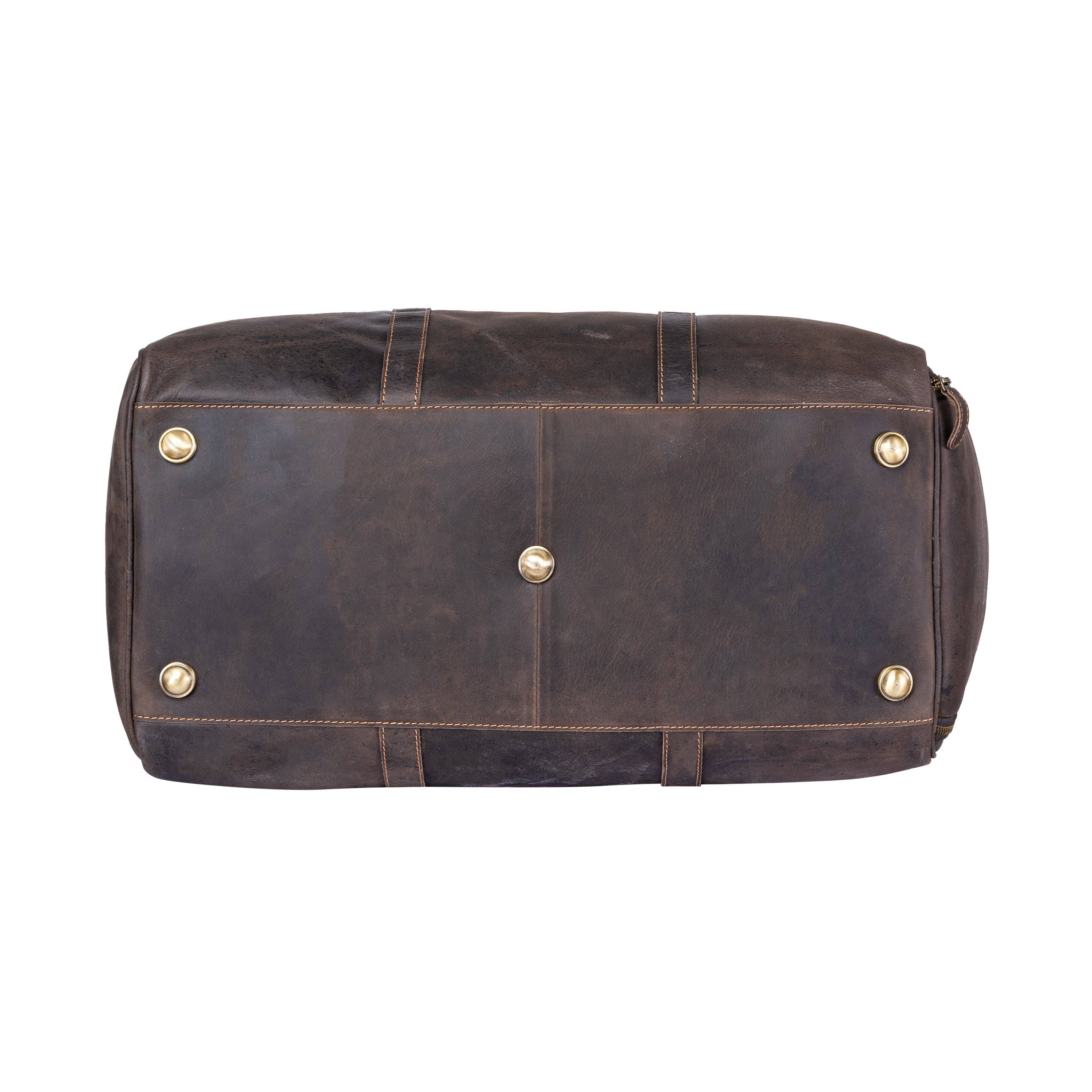 Leather Overnight Bag Milan - Rugged Leather - Brown GW12798BRN