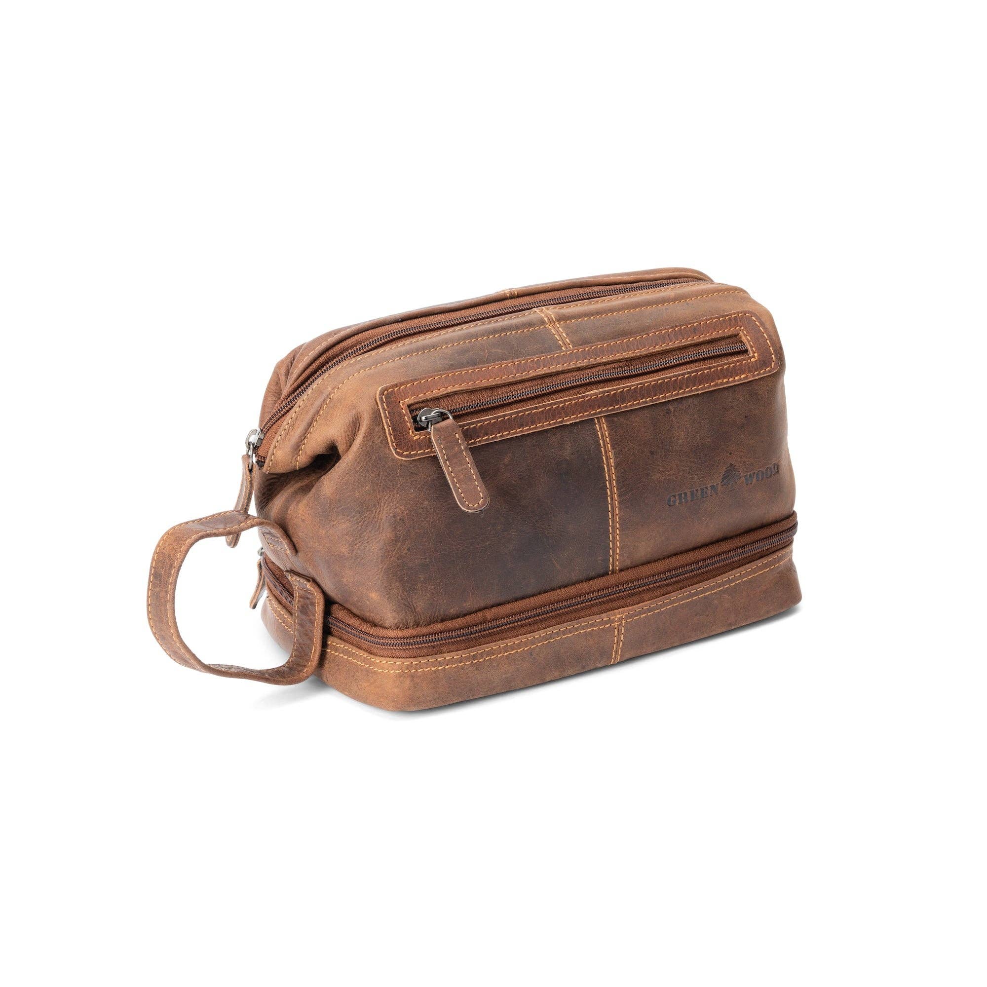 Leather Toiletry Bag Napier - Sandel TB798SAN