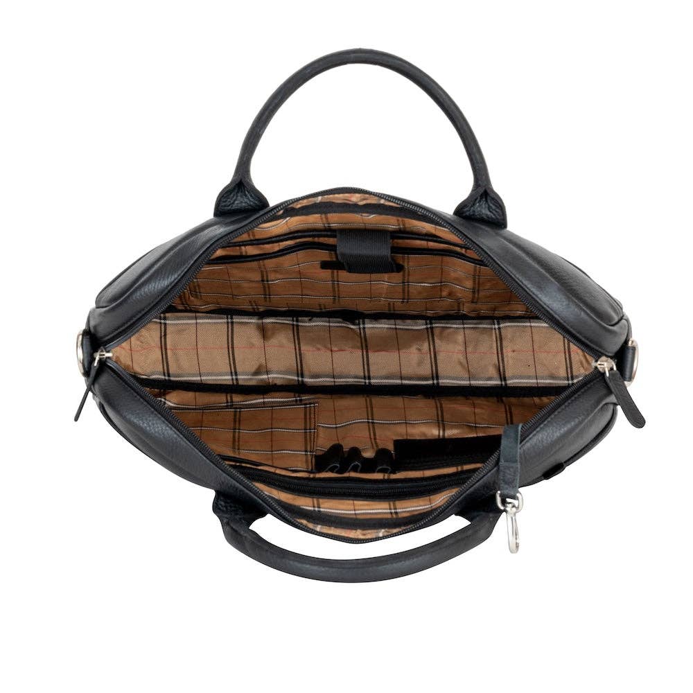 Greenwood Leather AU - Wildera Leather “Regent” Laptop Bag – Premium Full-Grain Leather Briefcase (17")