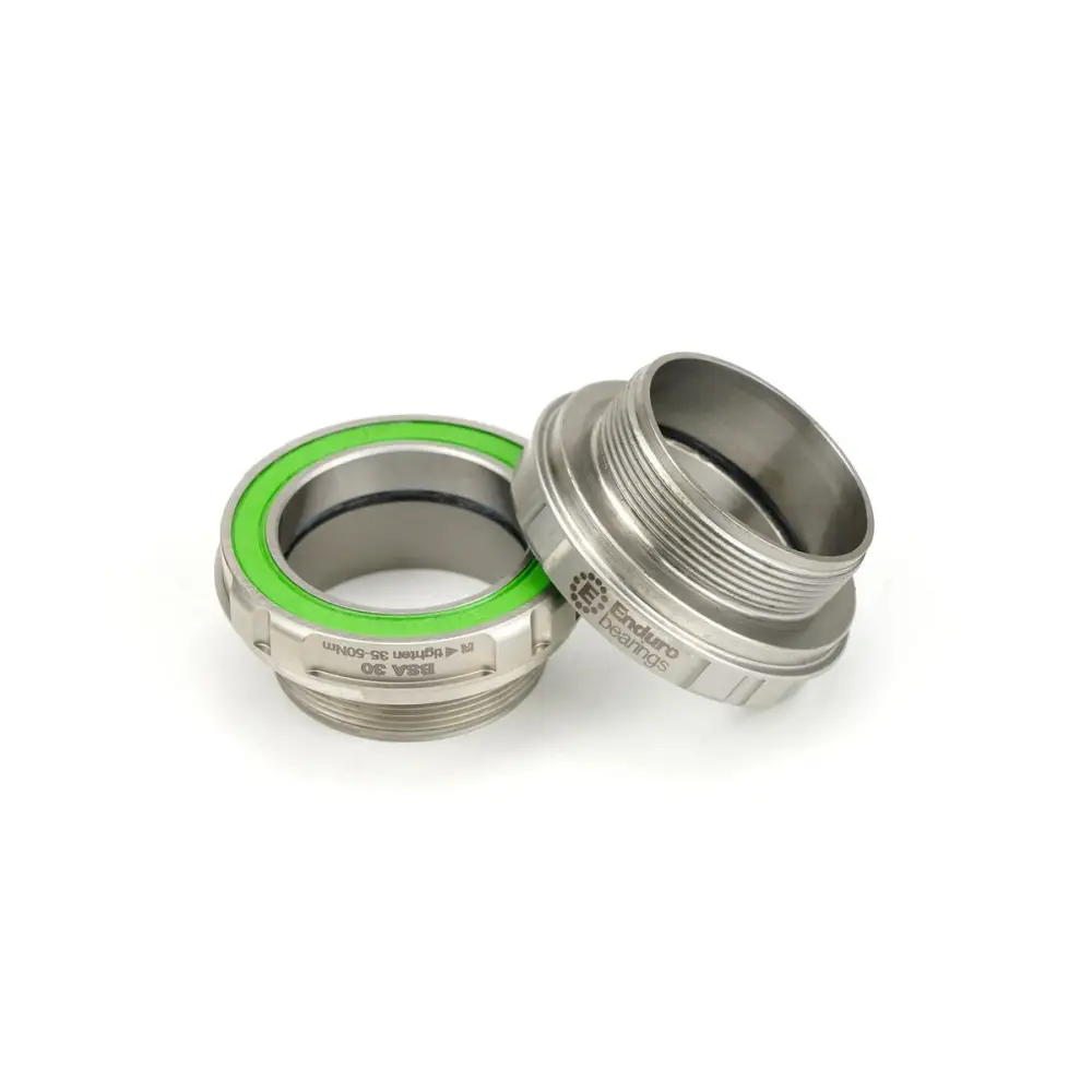 Enduro BSA Maxhit 440C Stainless Steel for 30mm - Enduro MAXhit Bottom Bracket BSA 68/73 to 30mm Cranks Maxhit 440C