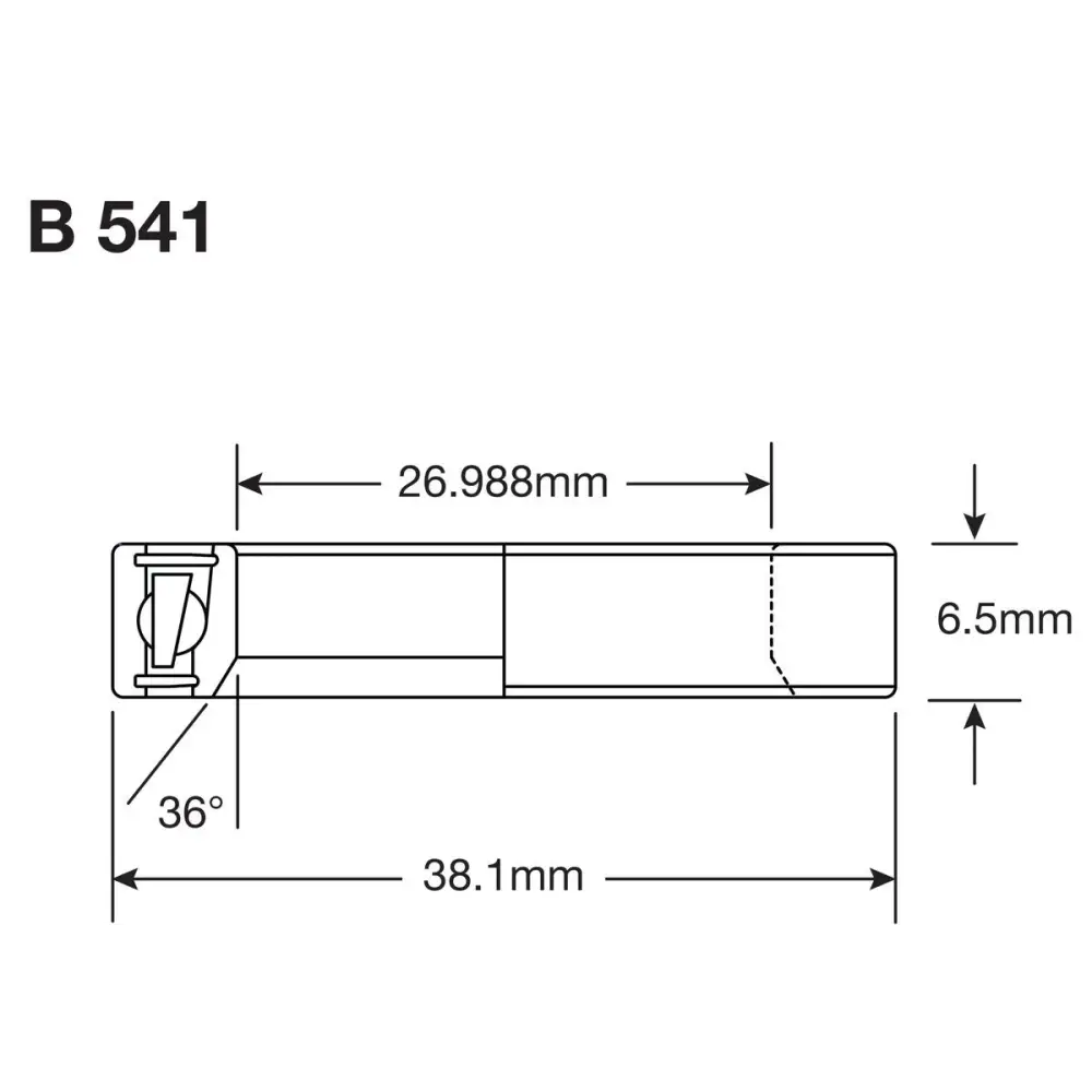 Enduro HS Bearing 1 1/16’ x 1.5’ x 9/32’ - Enduro Headset Bearing 1.5inch B 541 Angular Contact MAX 1 1/16inch x