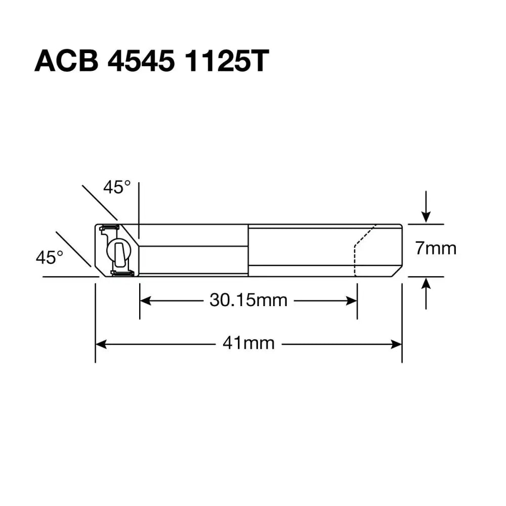 Enduro HS Bearing 1.125’ 30.15 x 41 x 7 45x45° - Enduro Headset Bearing 1.125inch Stainless ACB 4545 1125T SS 30.15