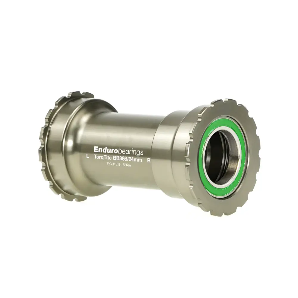 Enduro TorqTite SS Radial BB386 for 24mm - Enduro Premium Bottom Bracket BB386 to 24mm Cranks Stainless Steel Radial