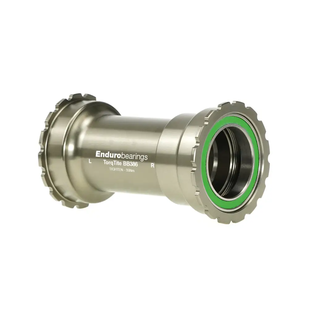 Enduro TorqTite SS Radial BB386 for 30mm - Enduro Premium Bottom Bracket BB386 to 30mm Cranks Stainless Steel Radial