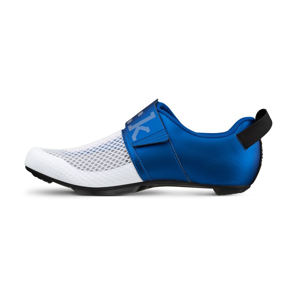 Fizik Transiro Hydra Triathlon Shoes White-Metallic/Blue
