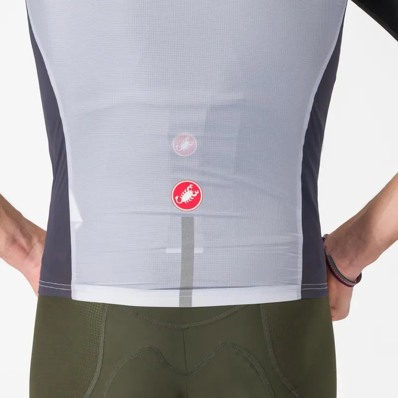 Castelli Squadra Stretch Vest Men's Silver Gray/Dark Gray
