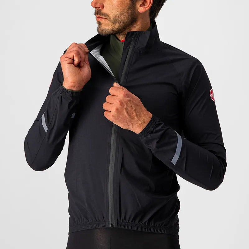 Castelli Emergency 2 Rain Jacket Men's Light Black