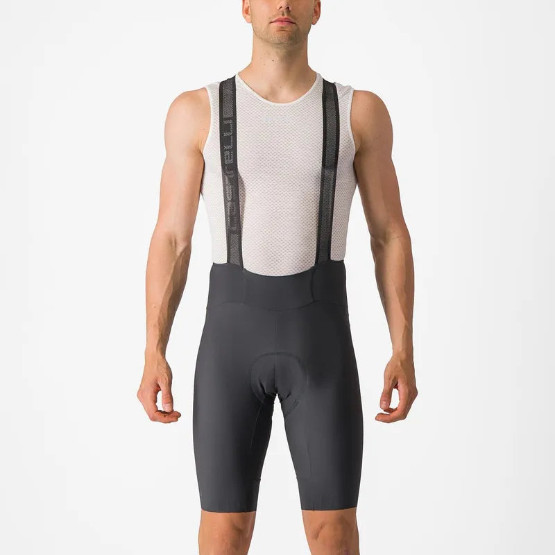 Castelli Espresso Bibshort Men's Dark Gray