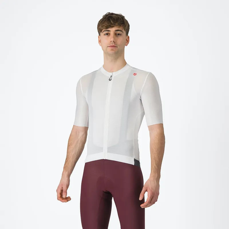 Castelli Espresso Men's Jersey Ivory/Dark Gray
